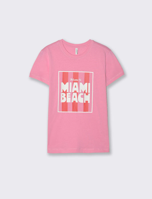 T-Shirt Mezza Manica con Stampa Frontale - var 2