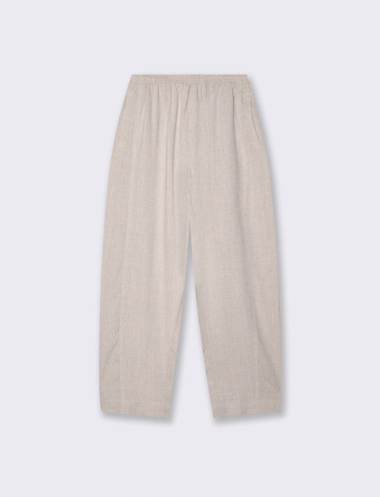 Pantalone Ballon con elastico in vita - Sabbia