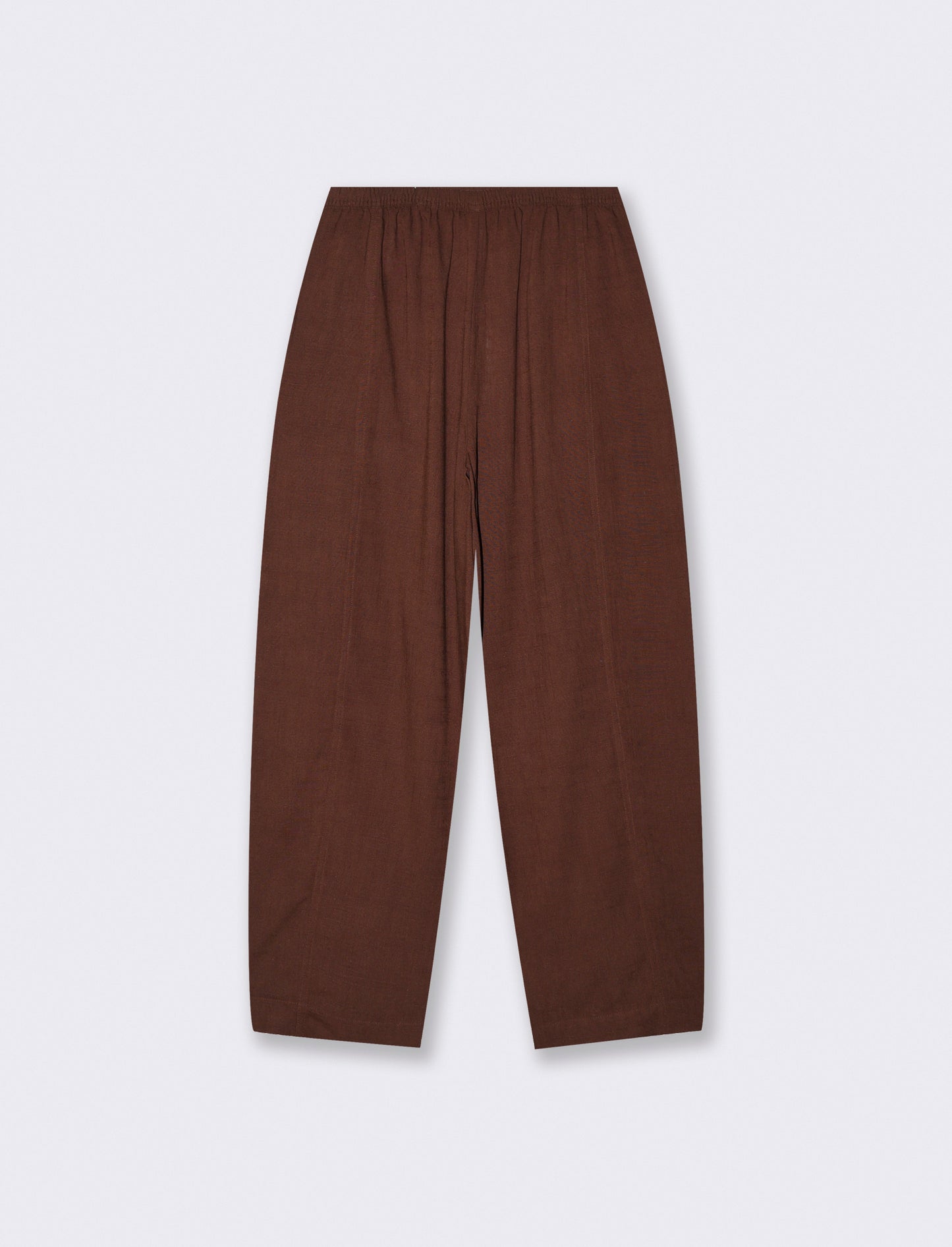Pantalone Ballon con elastico in vita - Marrone cioccolato
