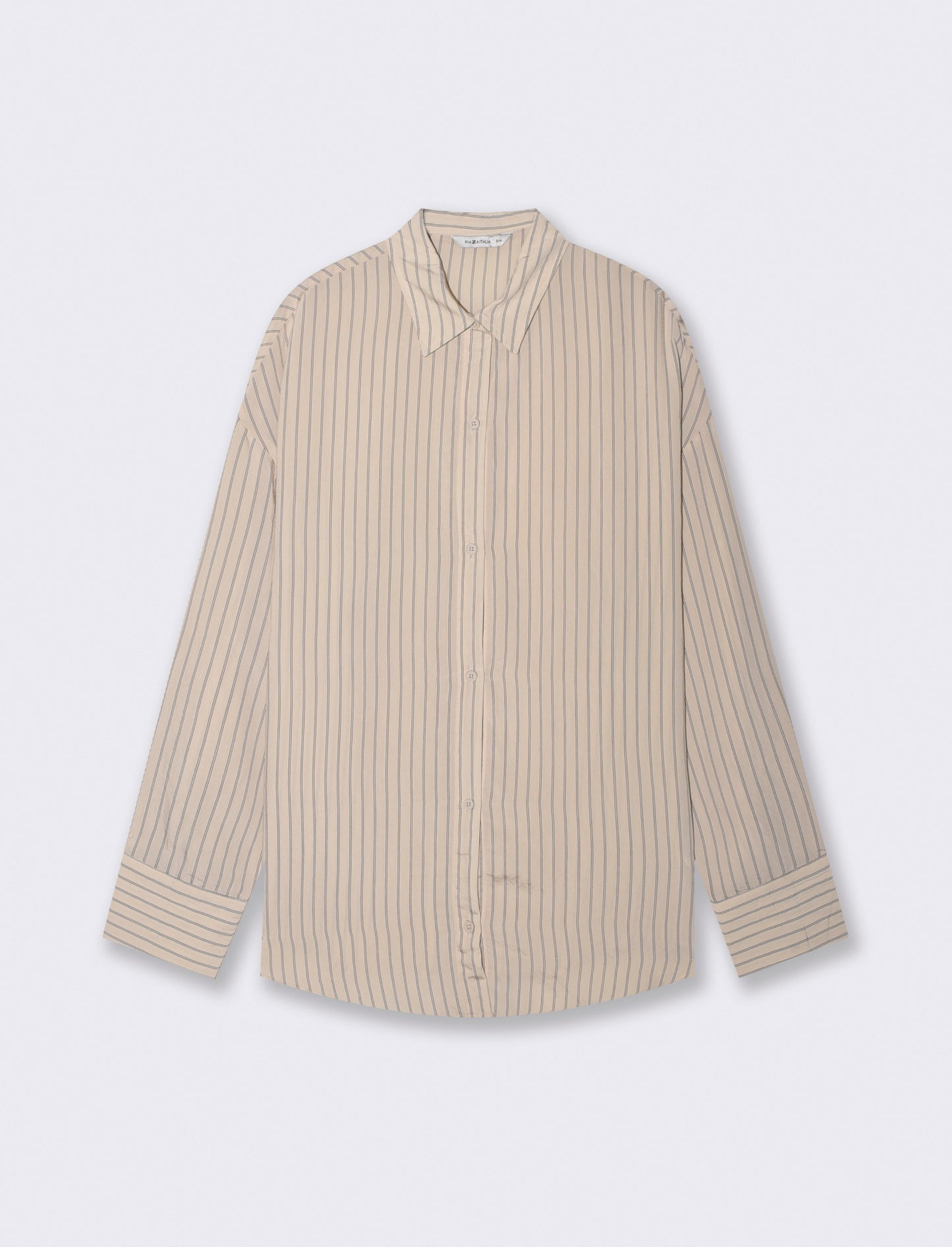 Oversized Vertical Striped Shirt Women - 