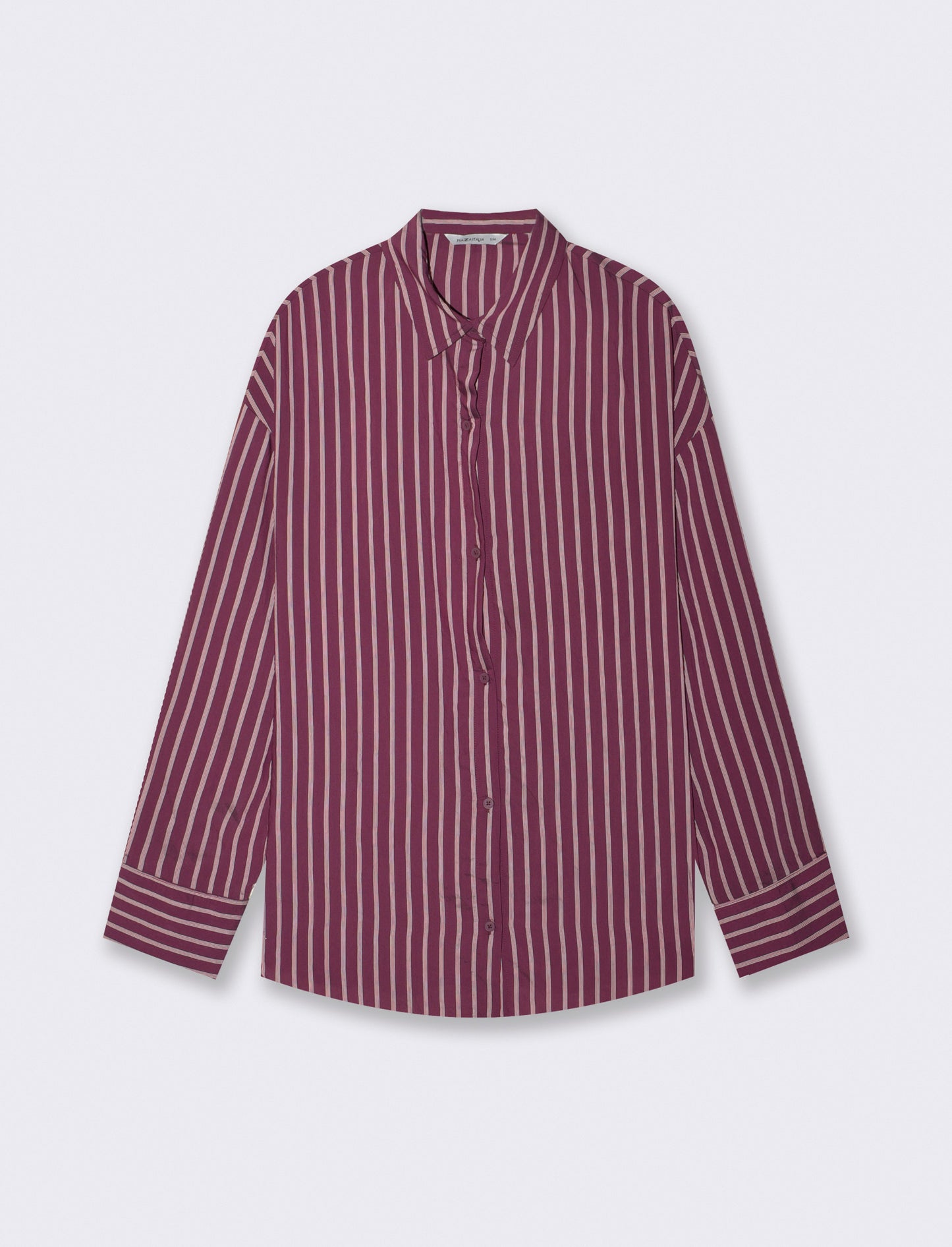 Camicia Oversize a Righe Verticali Women - var 2