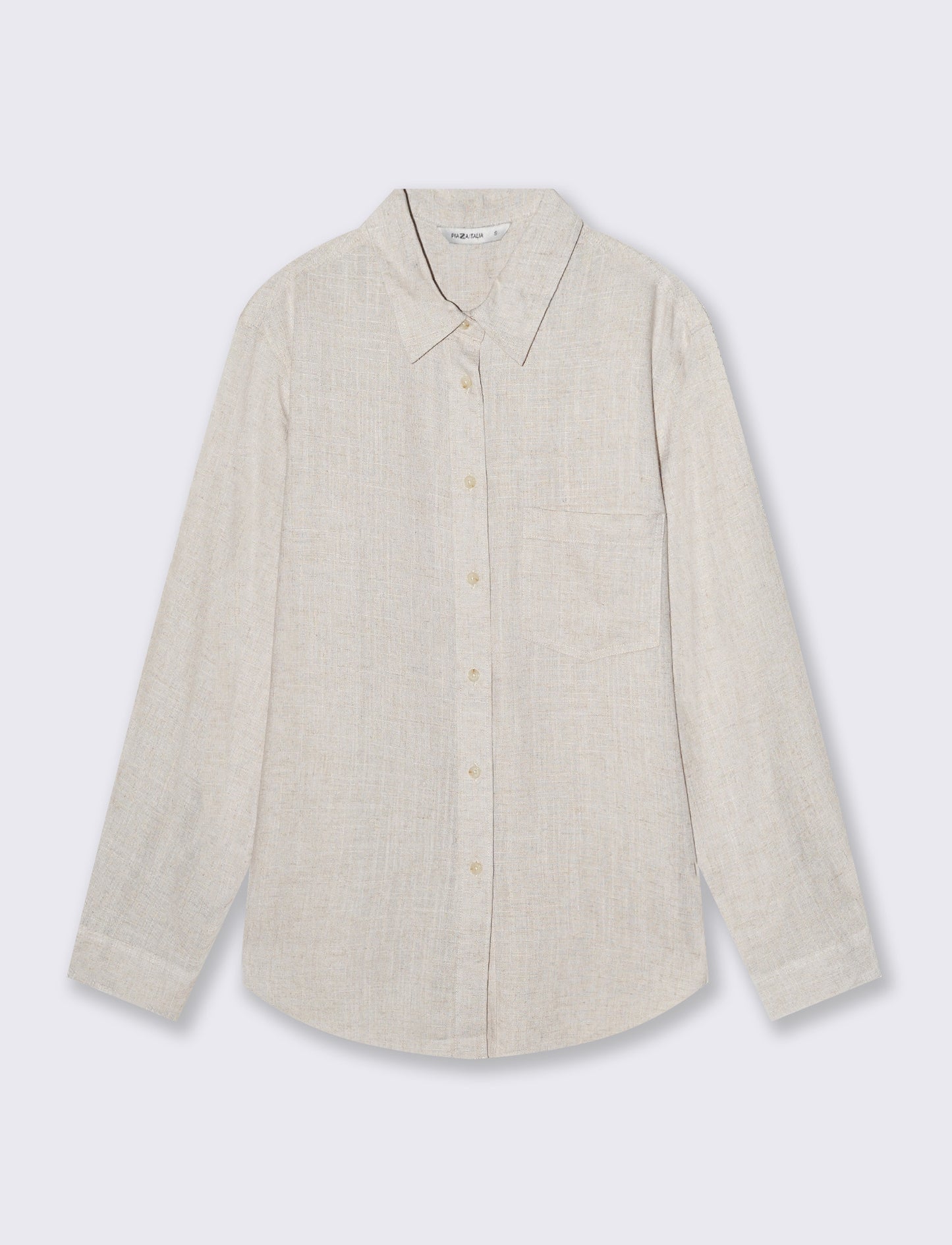Camicia Manica Lunga con Taschino - Sabbia