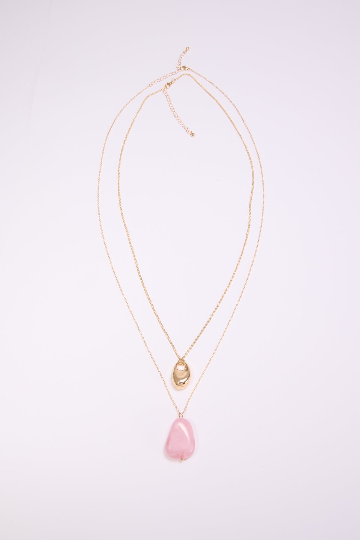 Collana donna con pietre - Rosa