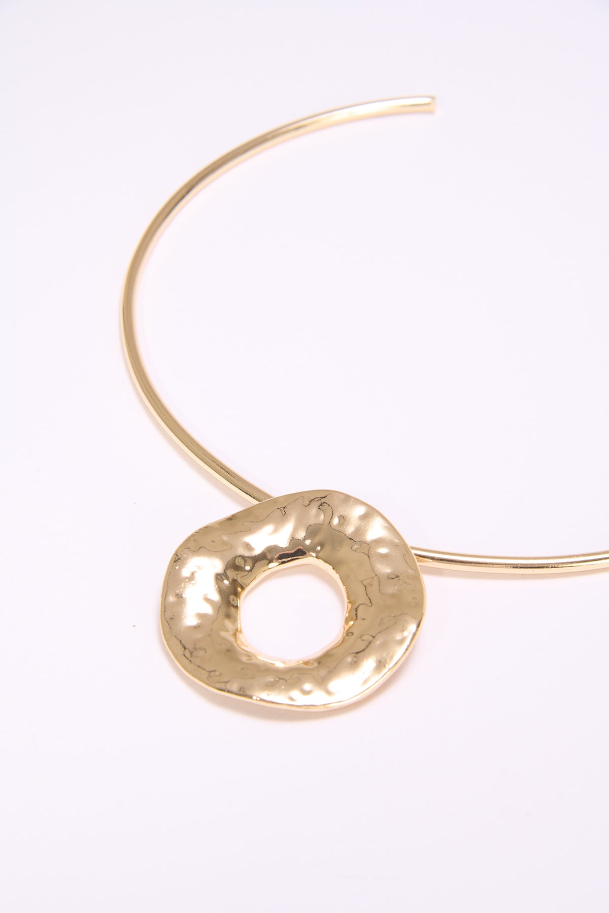 Collana donna rigida con cerchio rigido - Oro