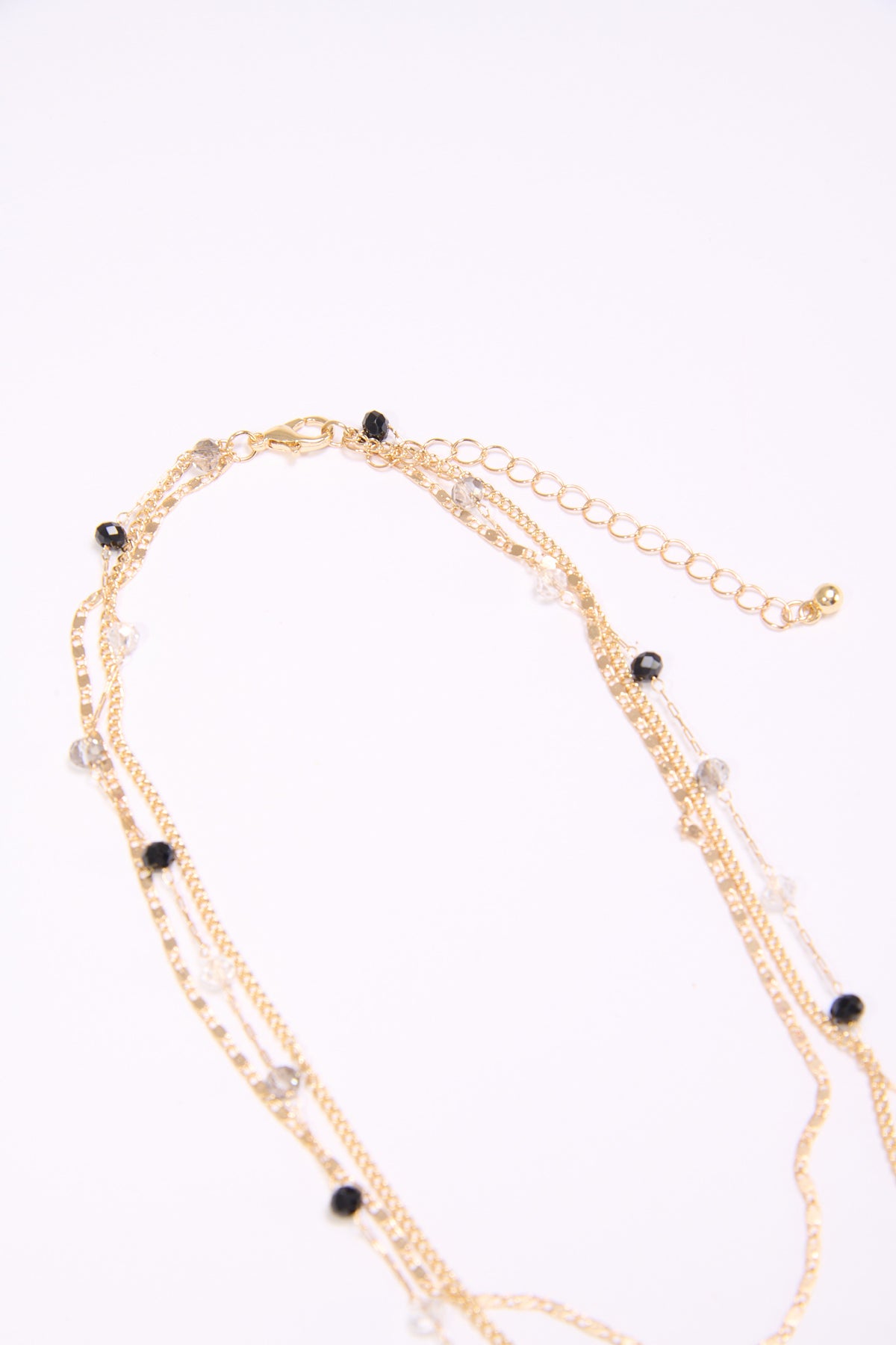 Collana donna 3 fili con lettera martellata - Var 5