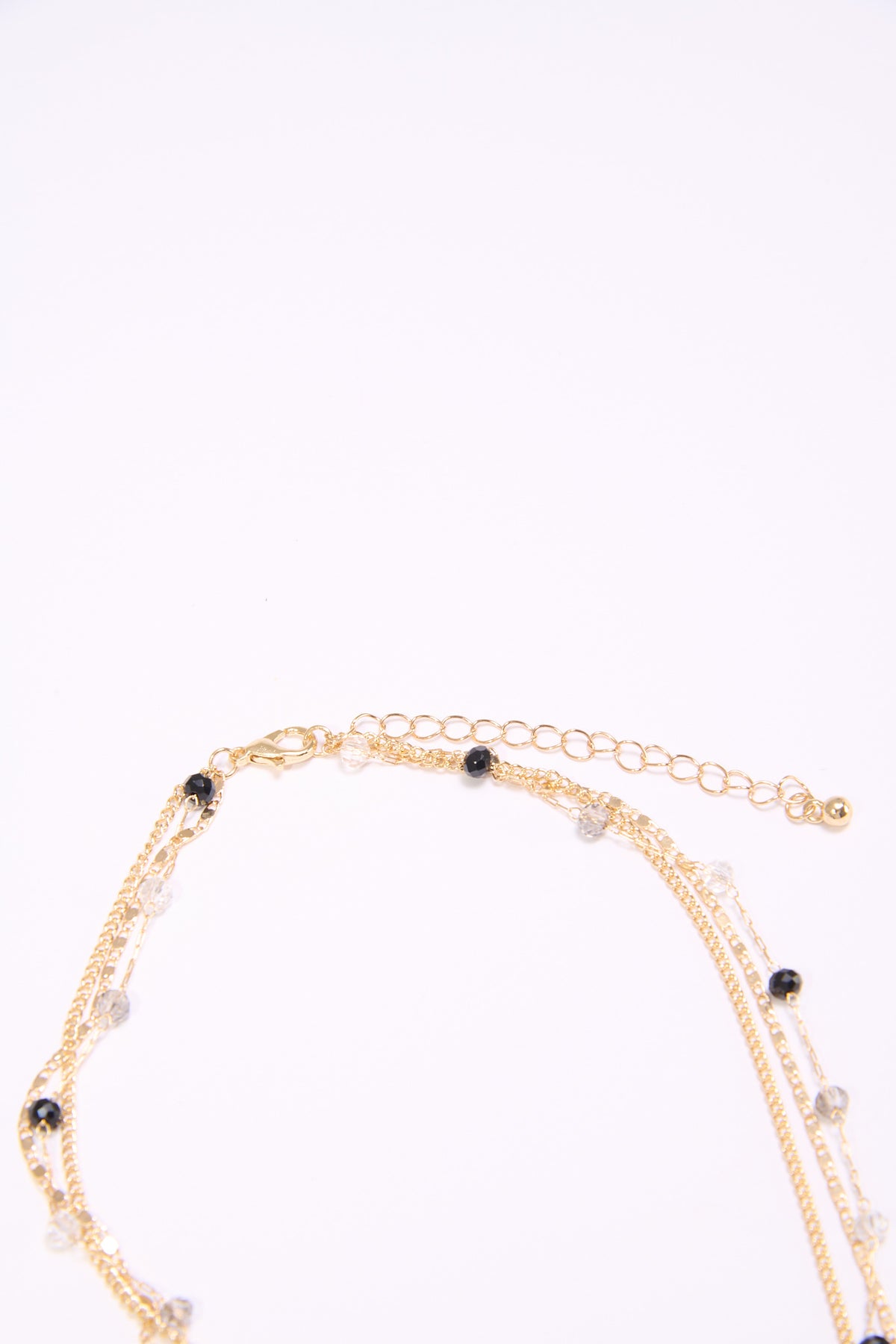 Collana donna 3 fili con lettera martellata - Var 6
