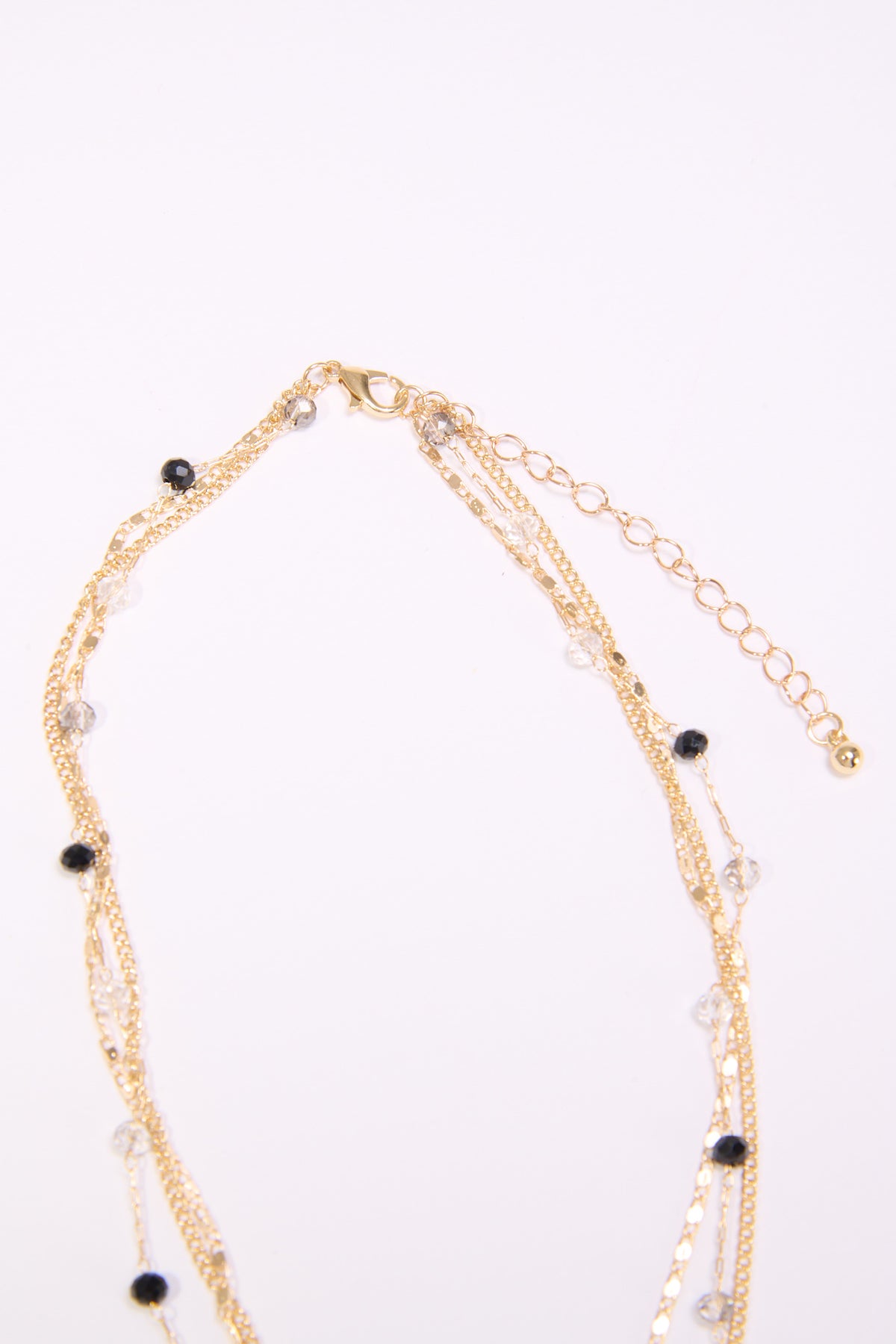 Collana donna 3 fili con lettera martellata - Var 7
