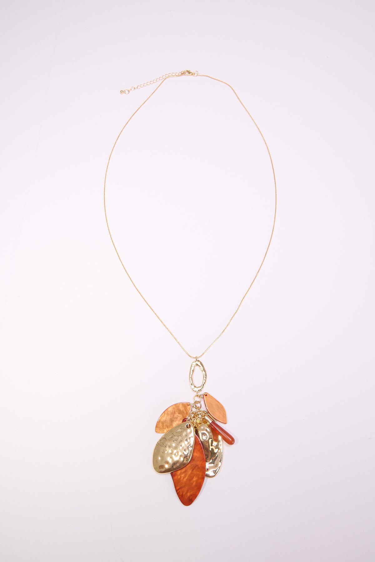 Collana donna lunga petali pendenti - Moro