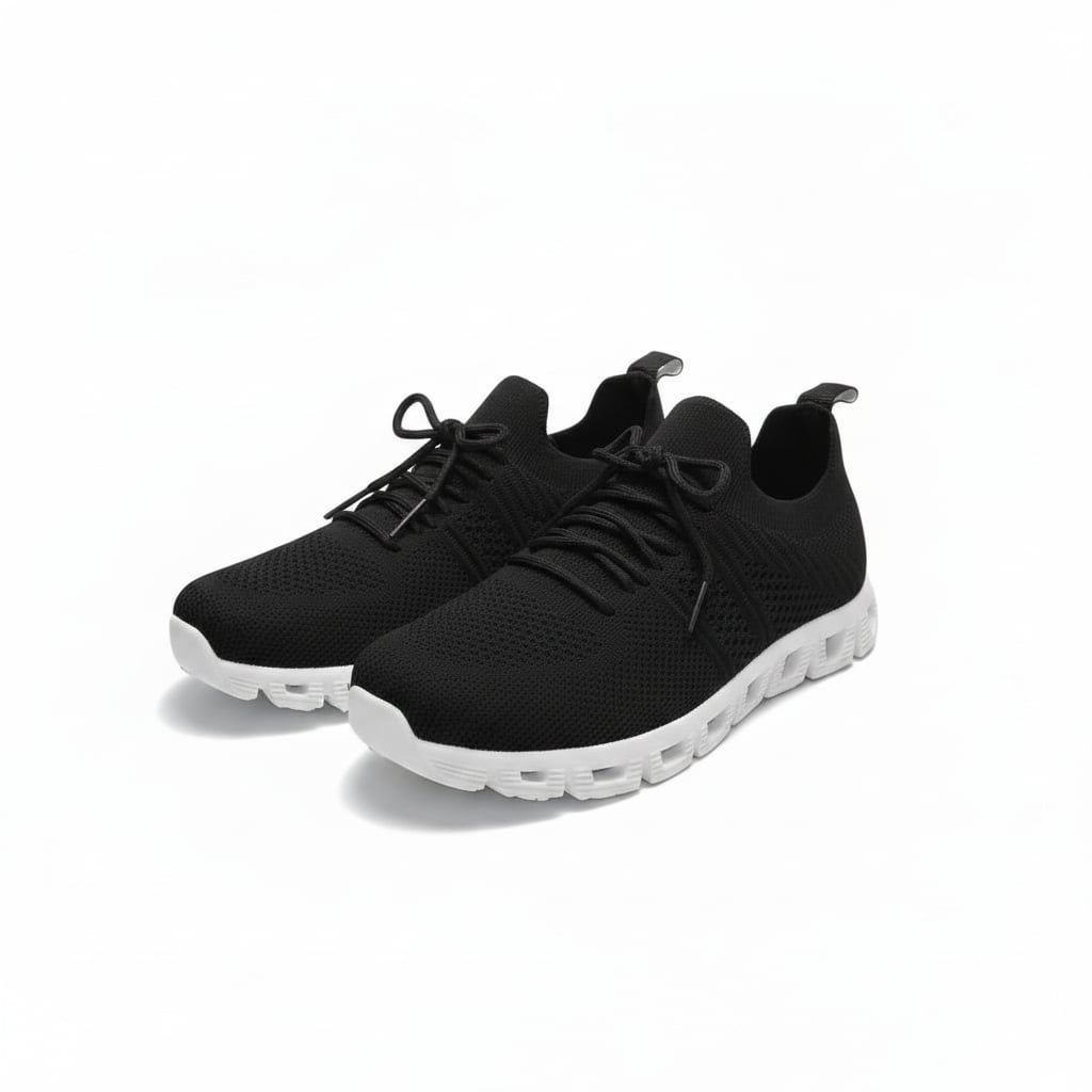 Sneakers sportiva da donna. - Nero