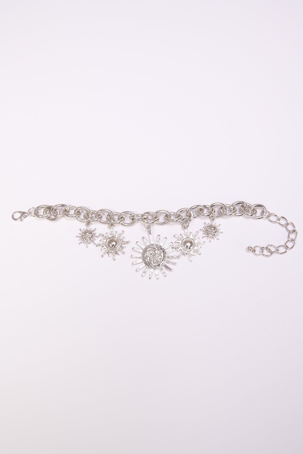 Bracciale donna con sole pendenti - Argento