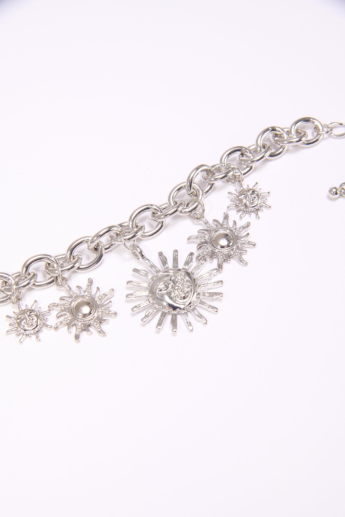 Bracciale donna con sole pendenti - Argento