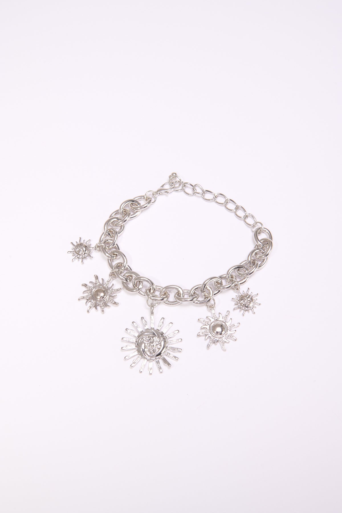 Bracciale donna con sole pendenti - Argento