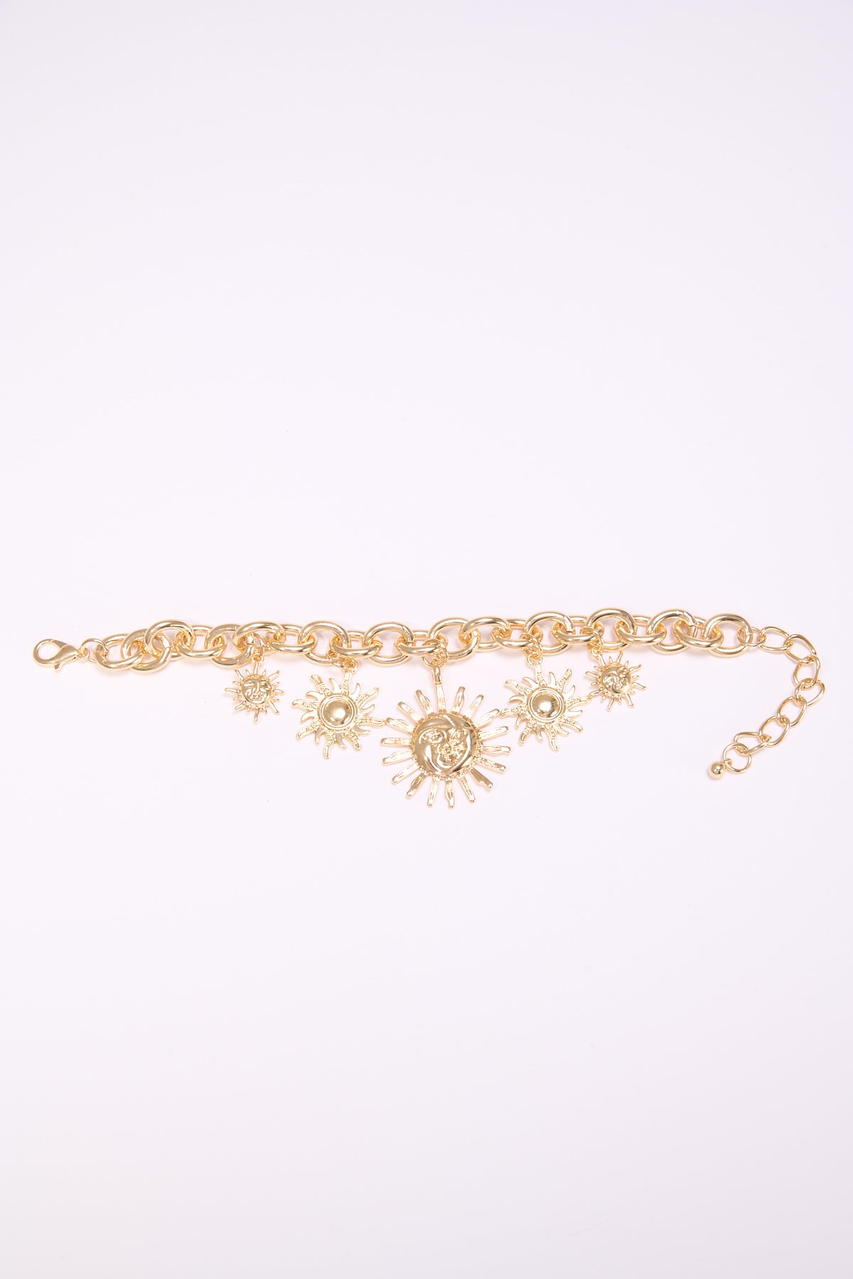 Bracciale donna con sole pendenti - Oro