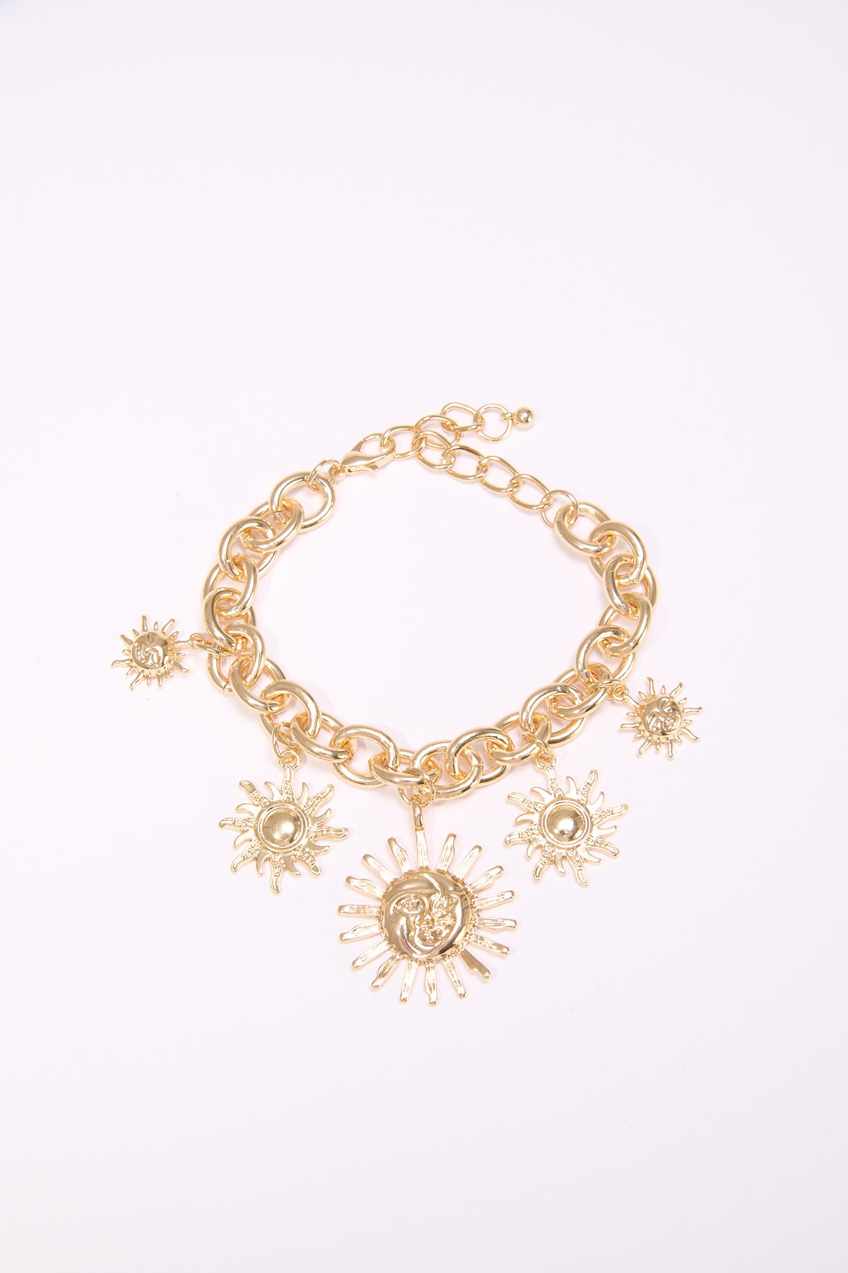 Bracciale donna con sole pendenti - Oro