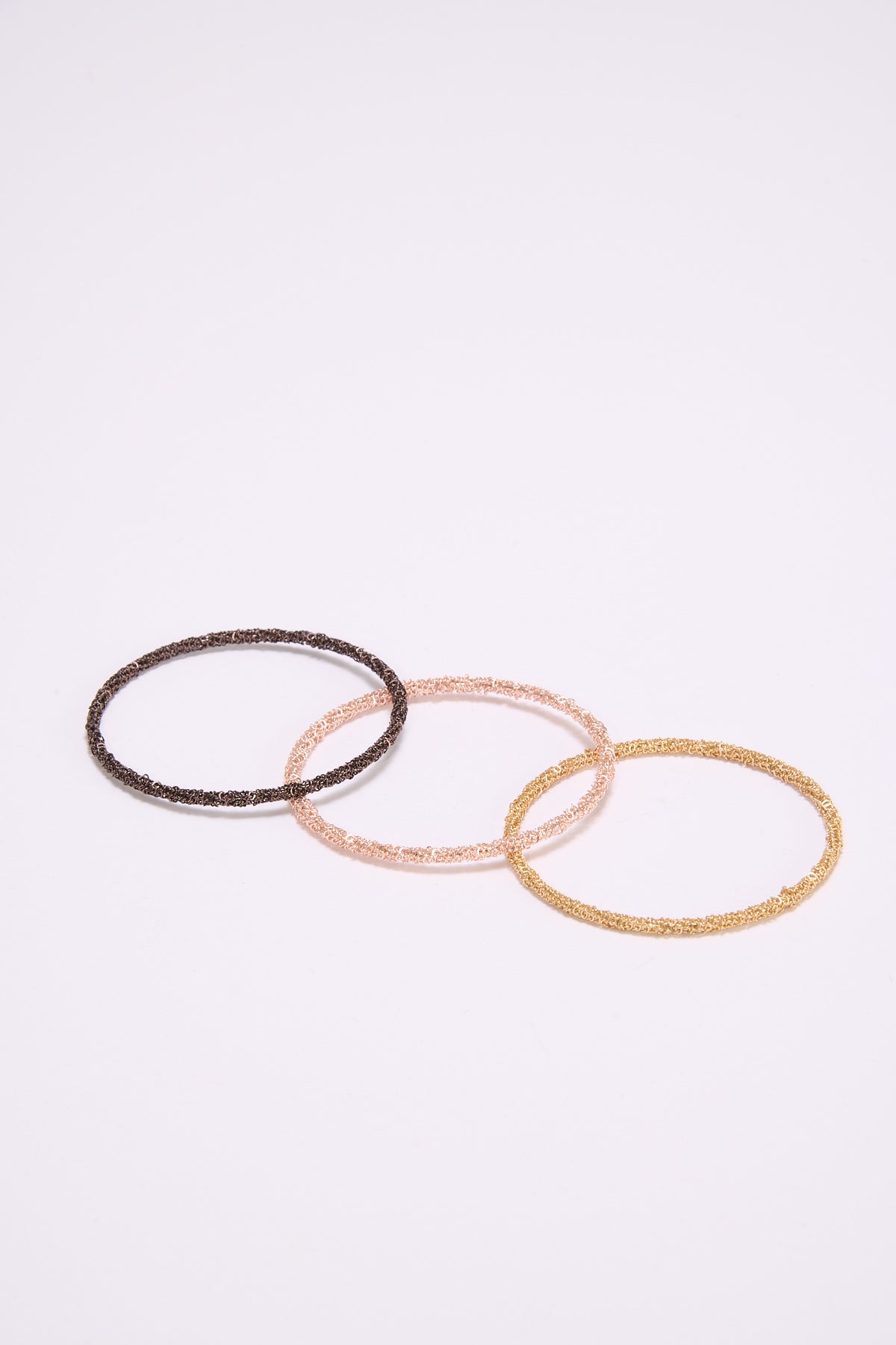 Bracciale donna card 3 pezzi sottili multi - Rosa