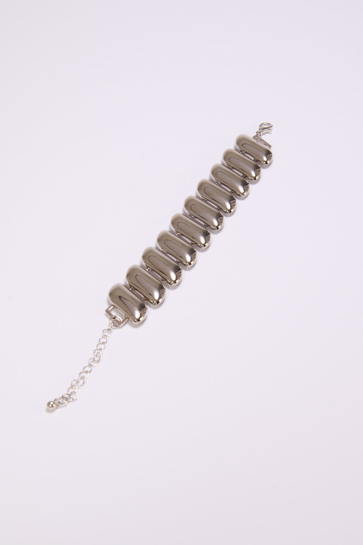 Bracciale donna maglia doppia - Argento