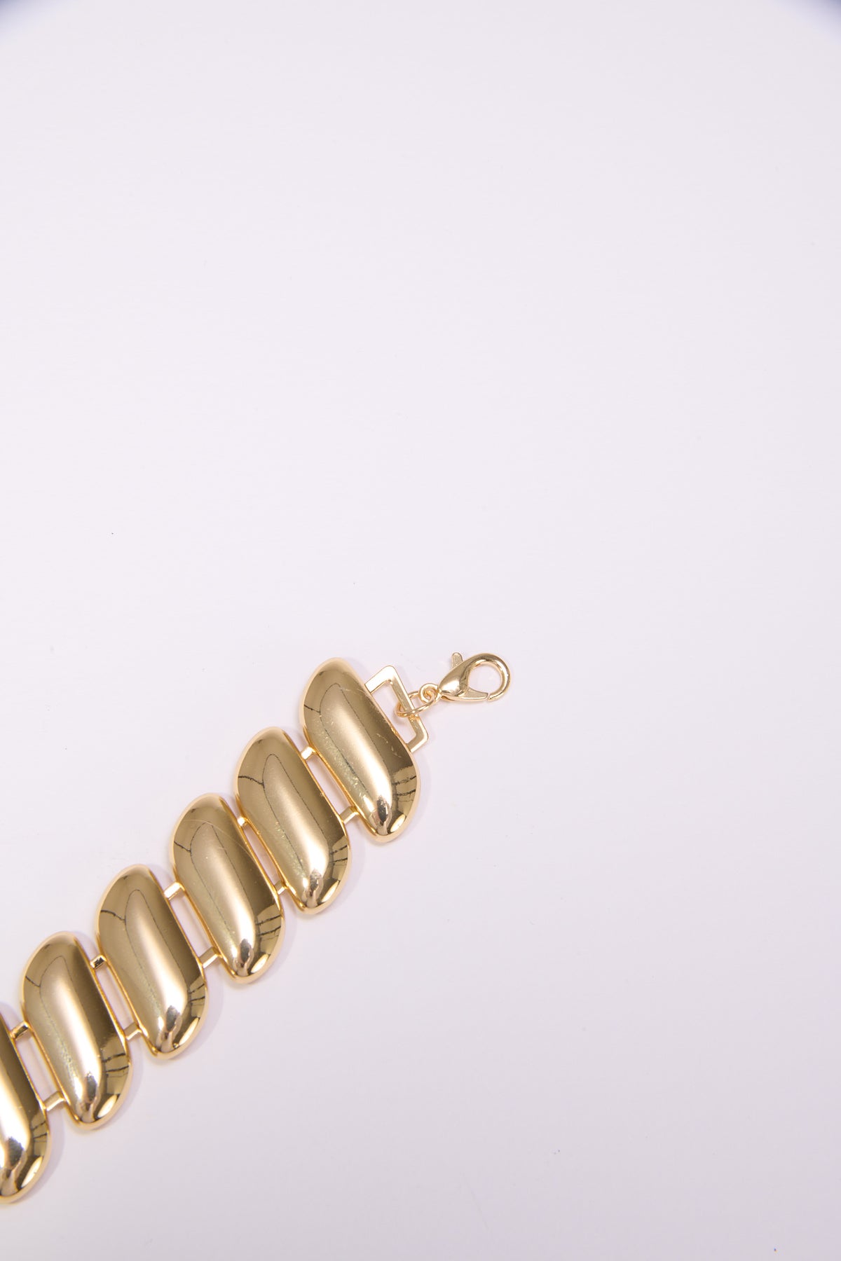 Bracciale donna maglia doppia - Oro