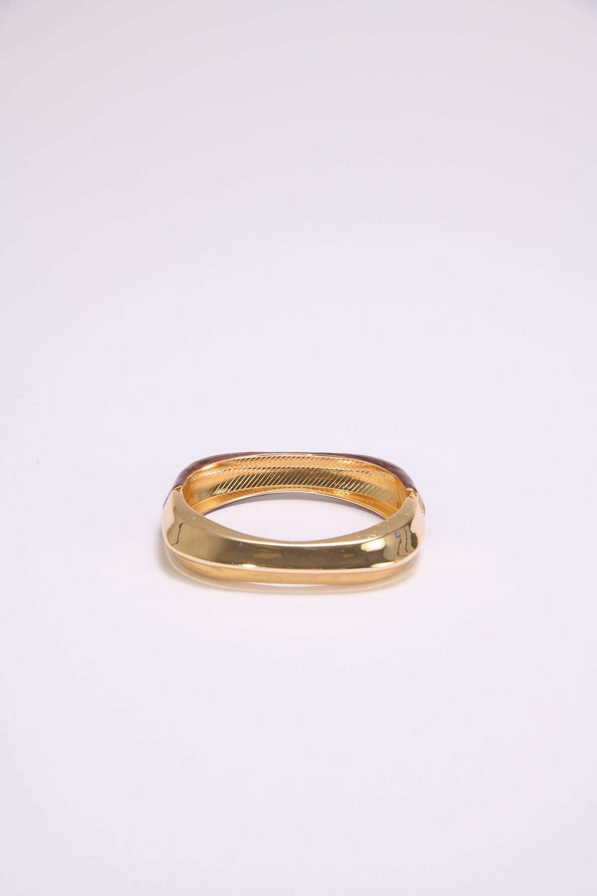 Bracciale donna rigido quadrato con smalto - Moro