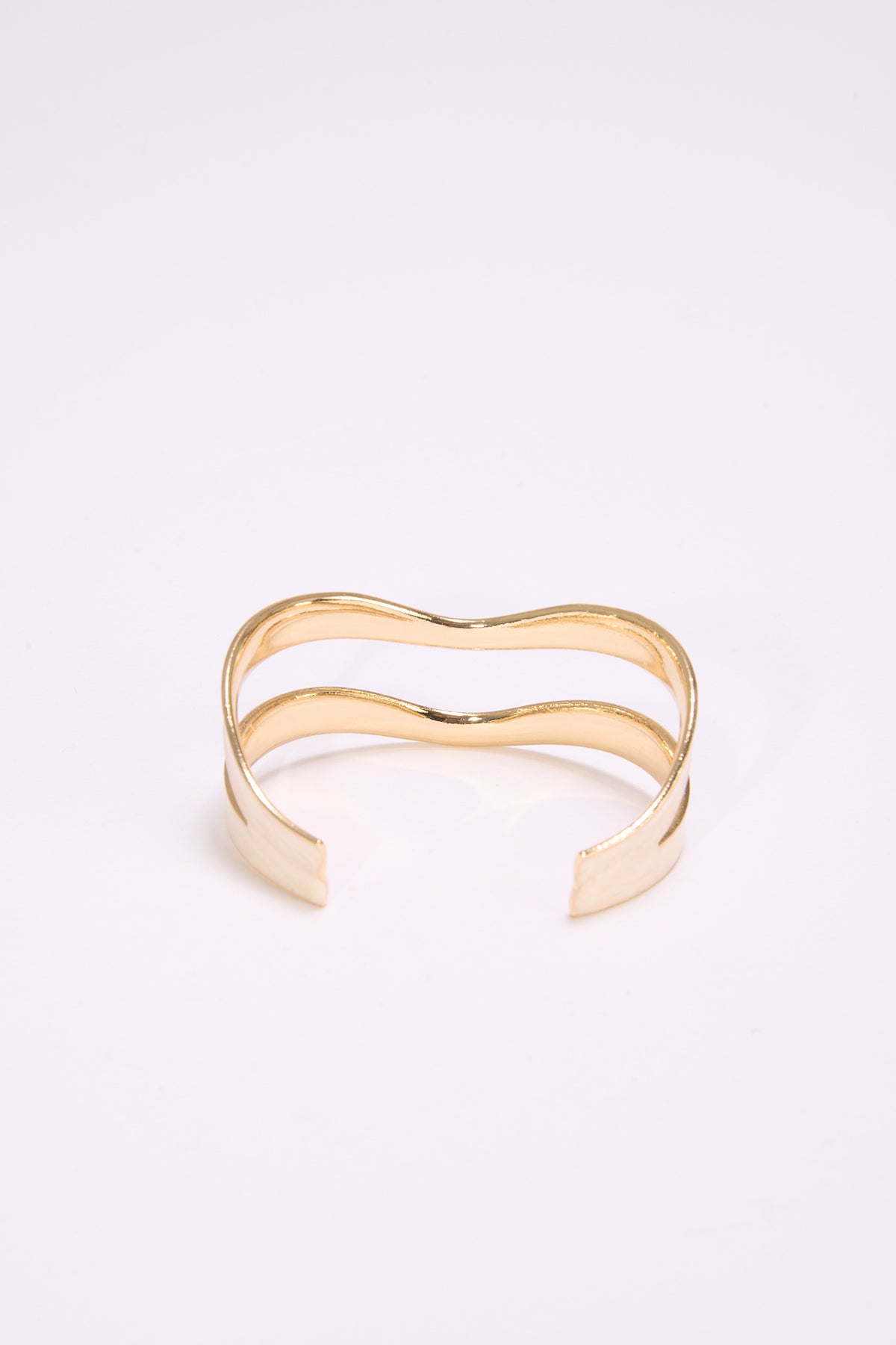 Bracciale donna rigido a due facce smalto - Beige