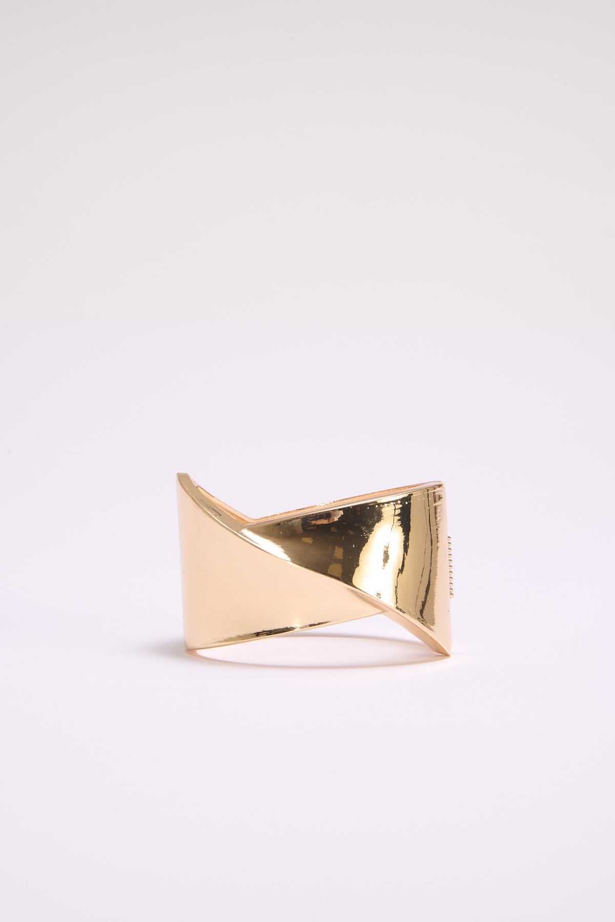 Bracciale donna rigido fascione intreccio - Argento