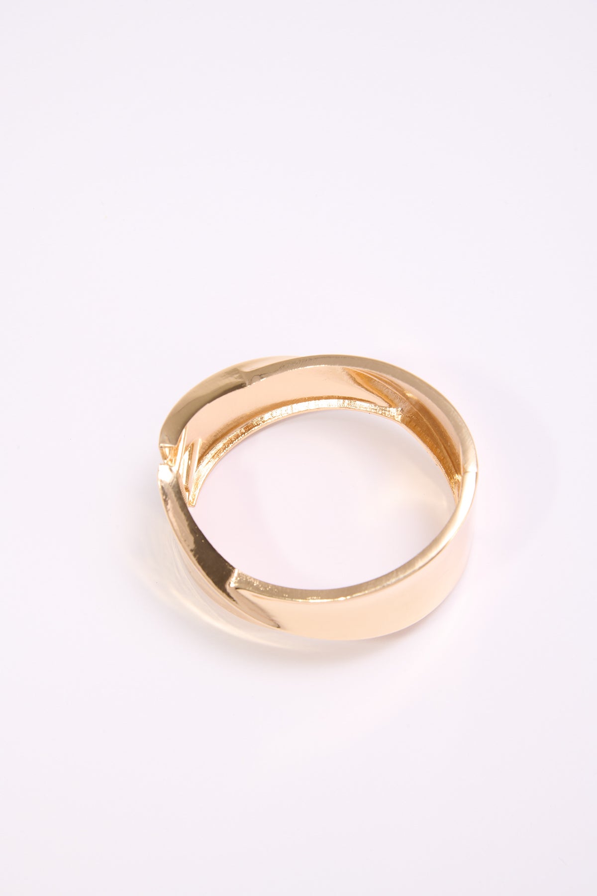 Bracciale donna rigido fascione intreccio - Argento