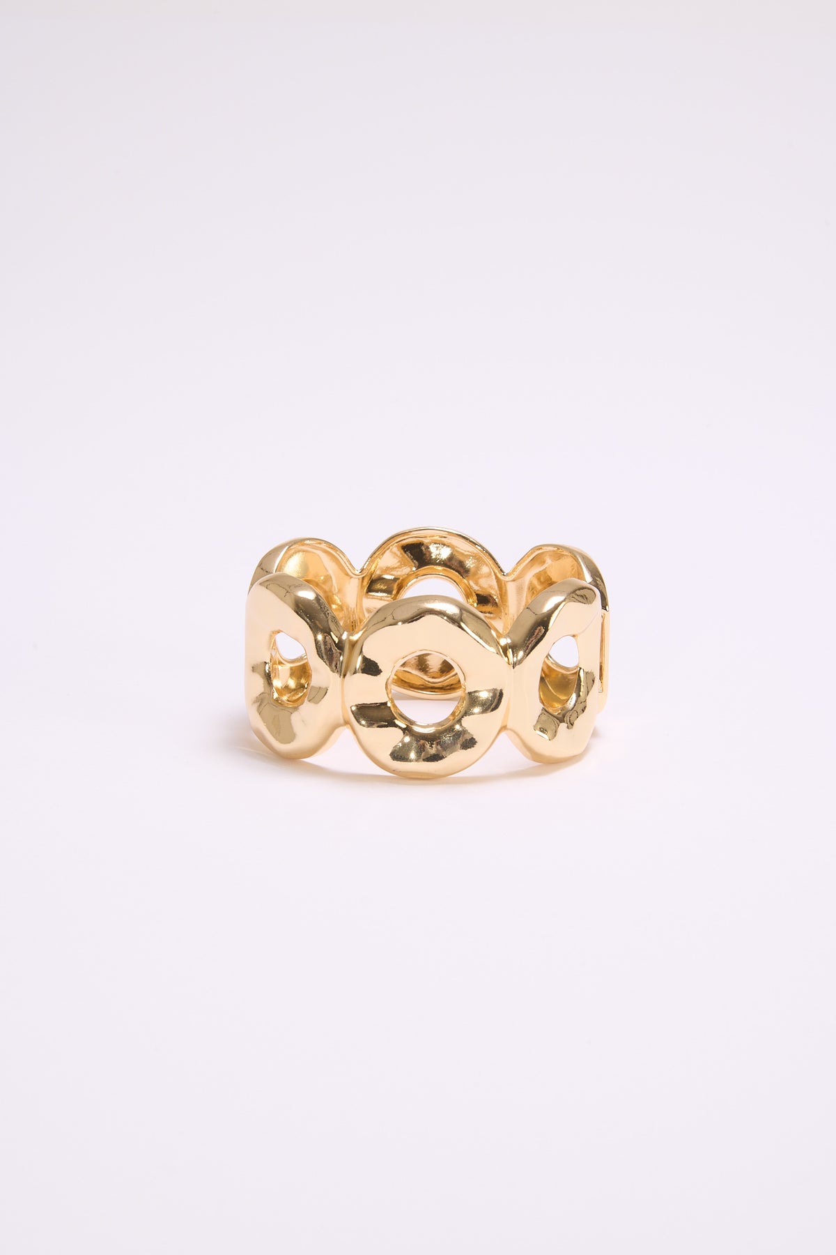 Bracciale donna rigido a catena - Oro
