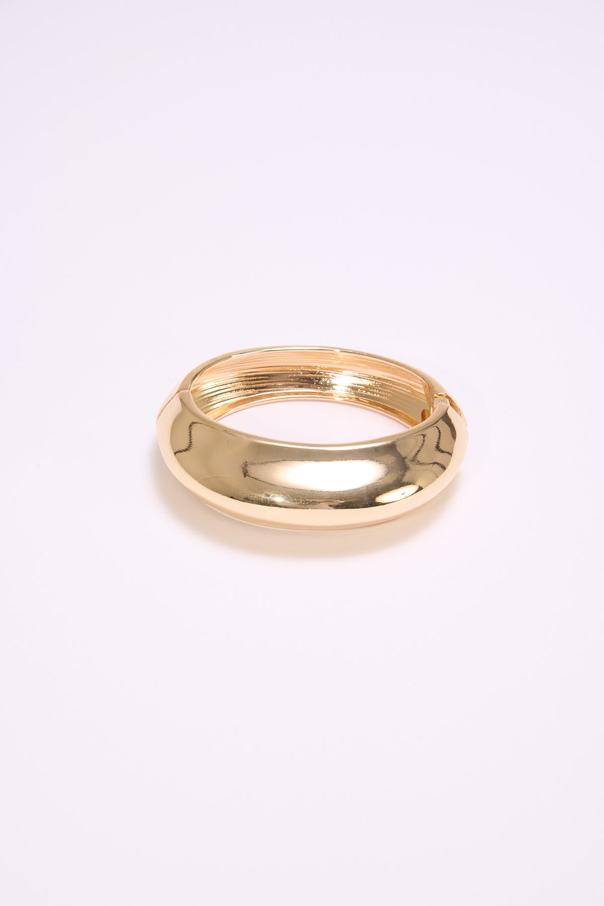 Bracciale donna rigido bombato - Oro