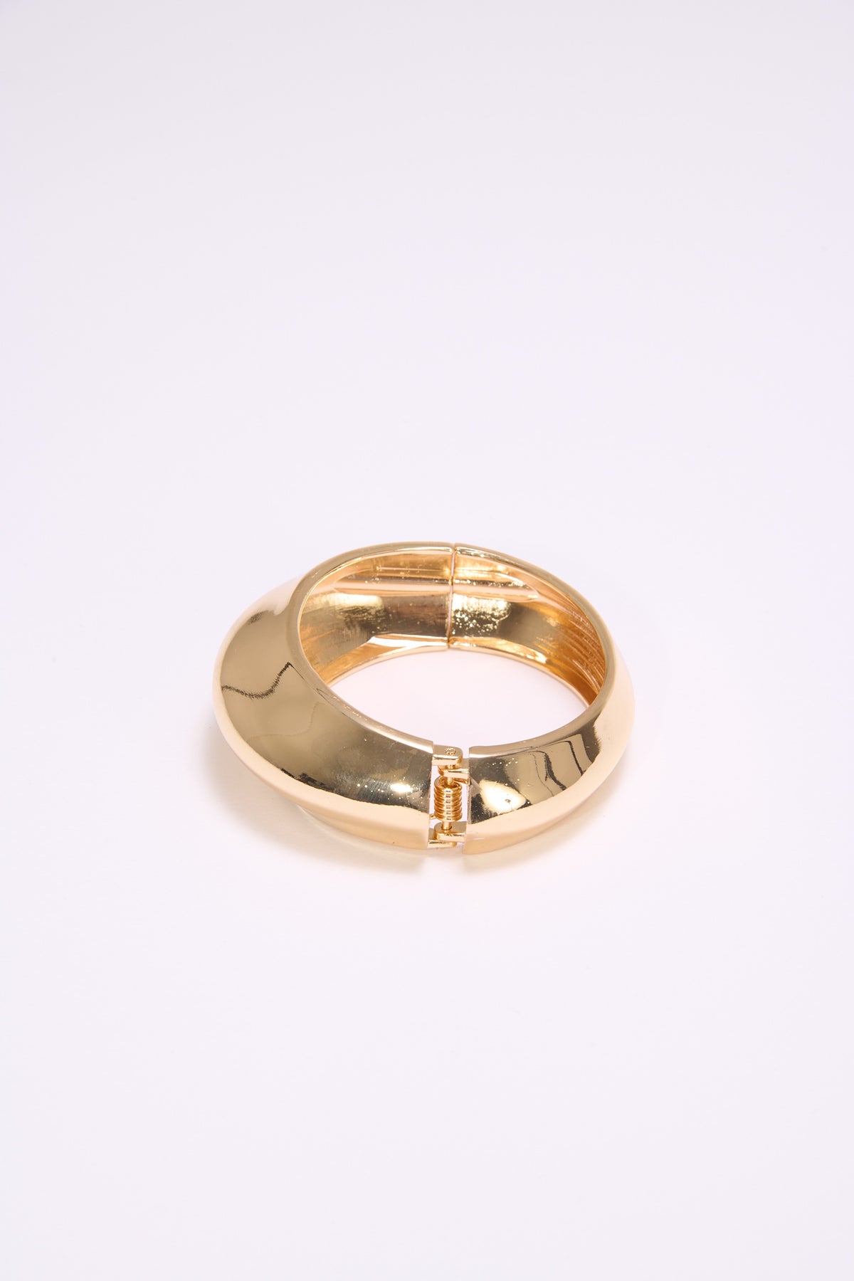 Bracciale donna rigido bombato - Oro