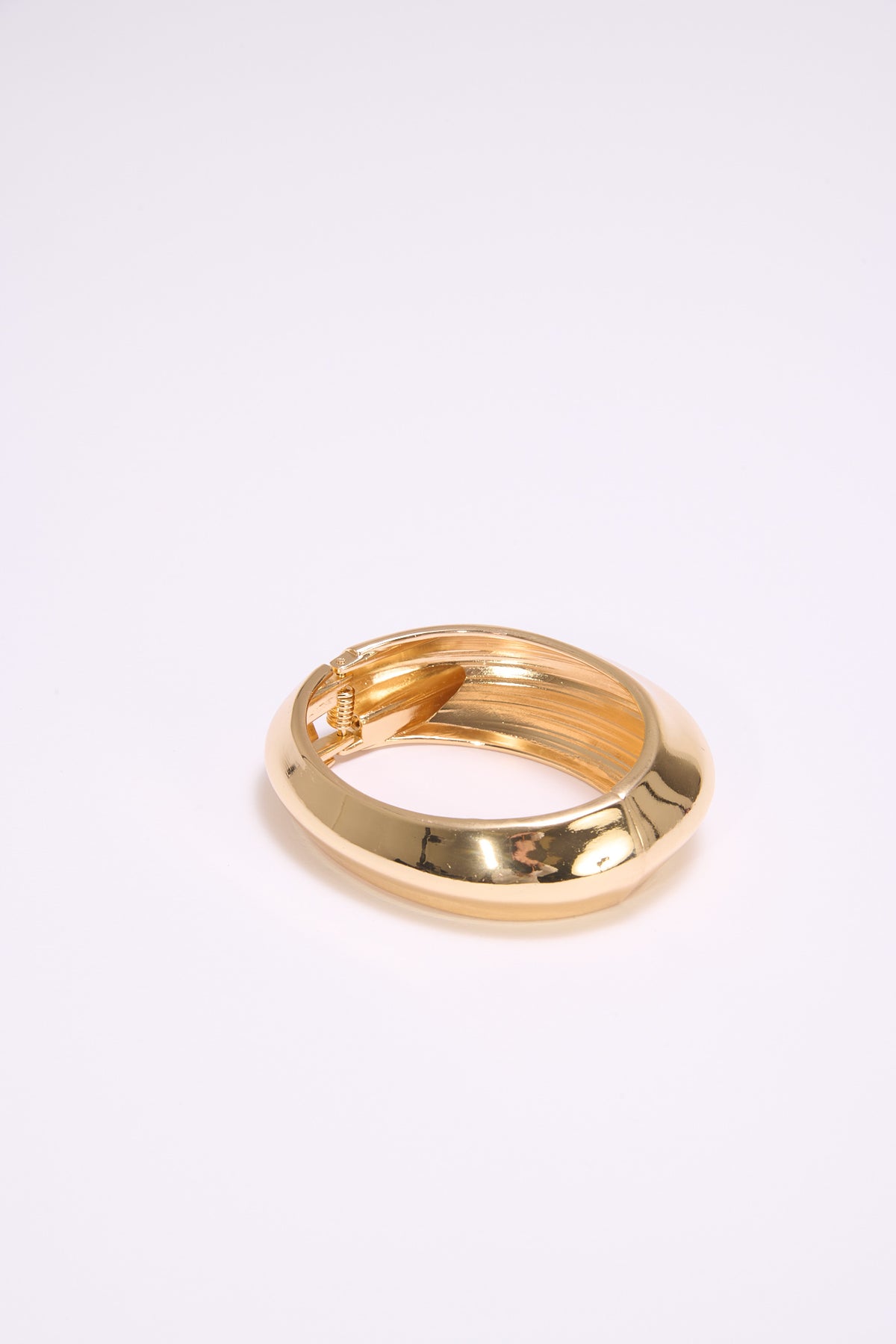 Bracciale donna rigido bombato - Oro