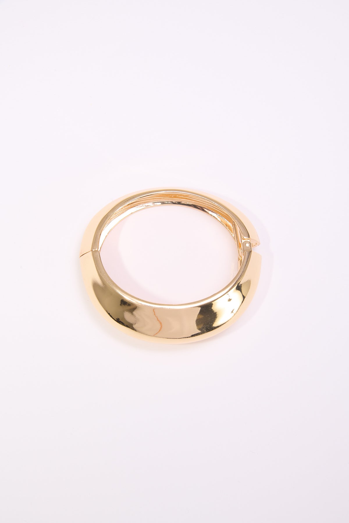 Bracciale donna rigido bombato - Oro