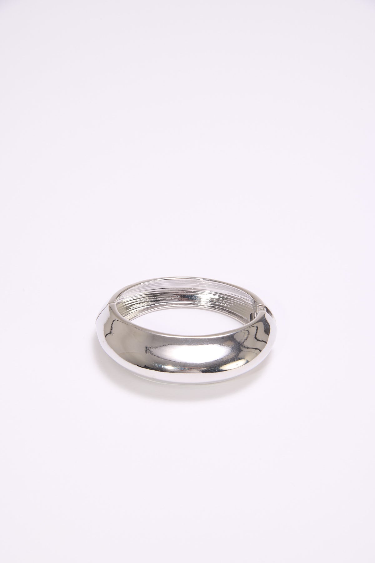 Bracciale donna rigido bombato - Argento