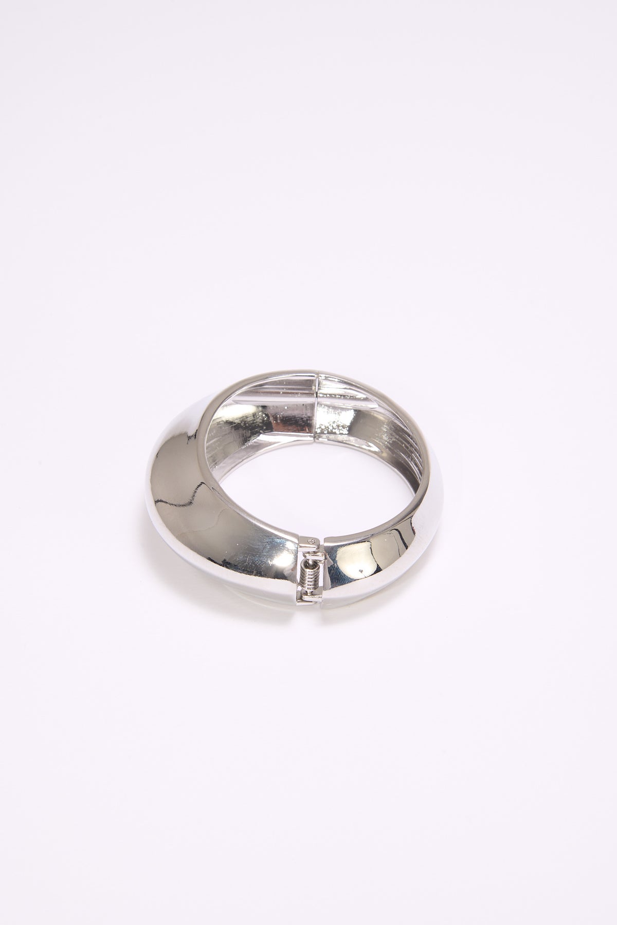 Bracciale donna rigido bombato - Argento