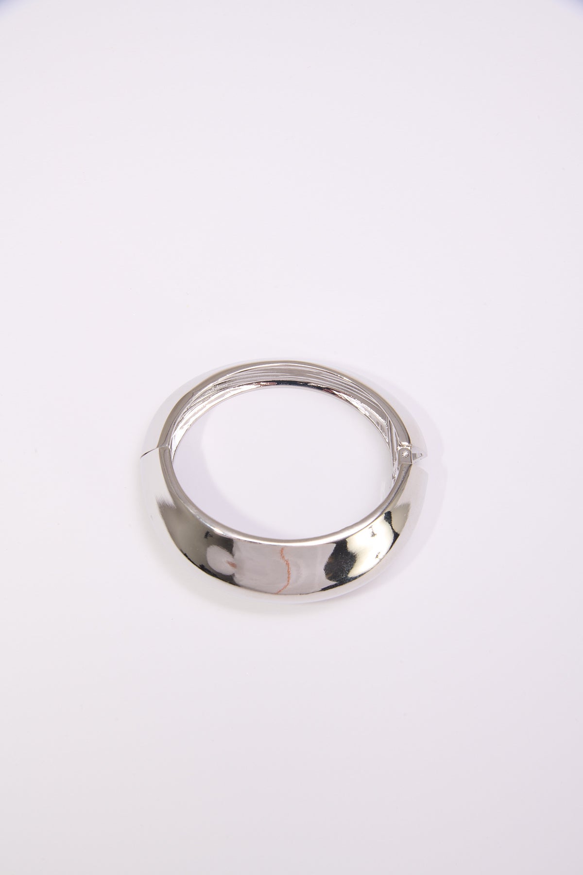 Bracciale donna rigido bombato - Argento