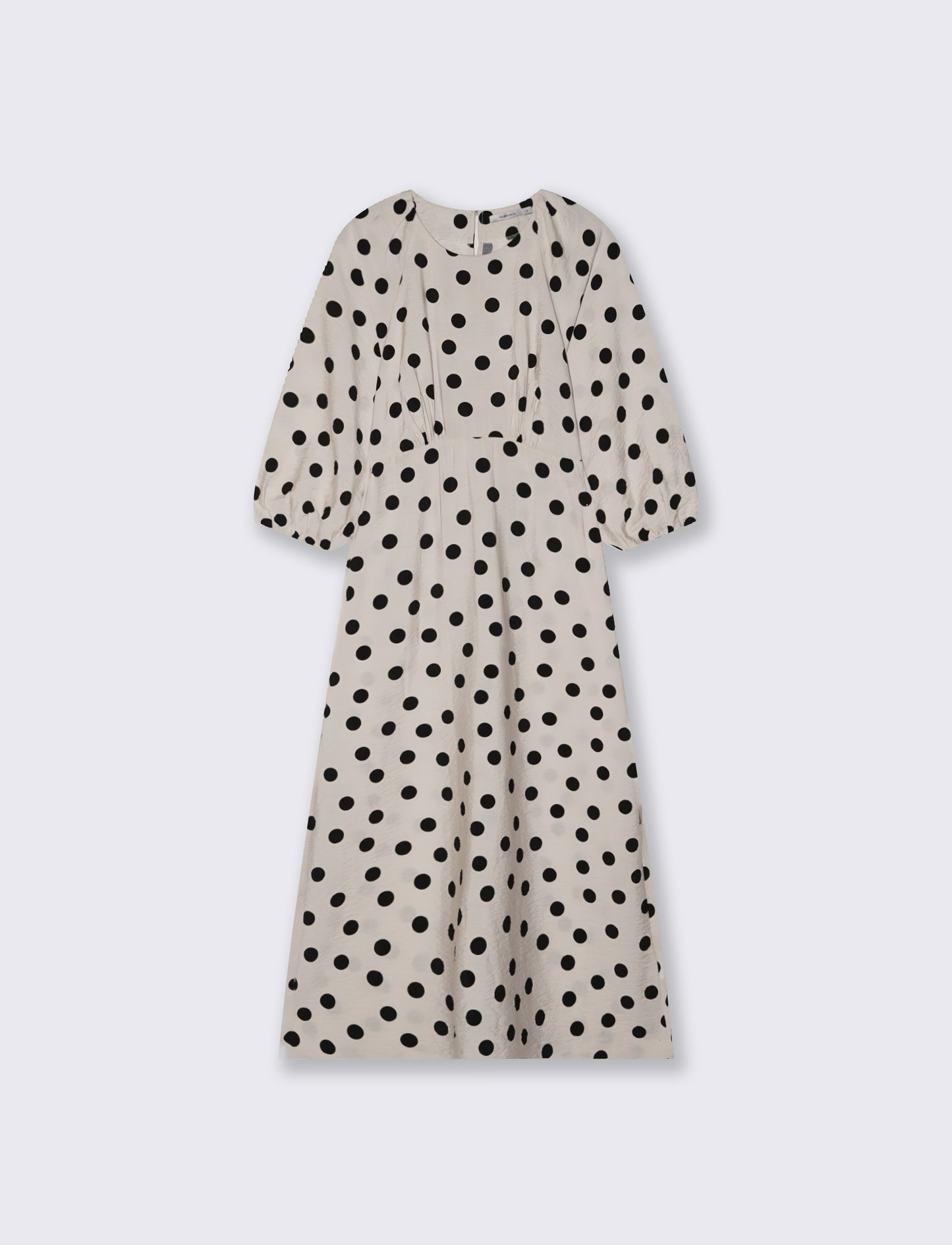Vestito lungo con maniche e laccetto vita - var 1