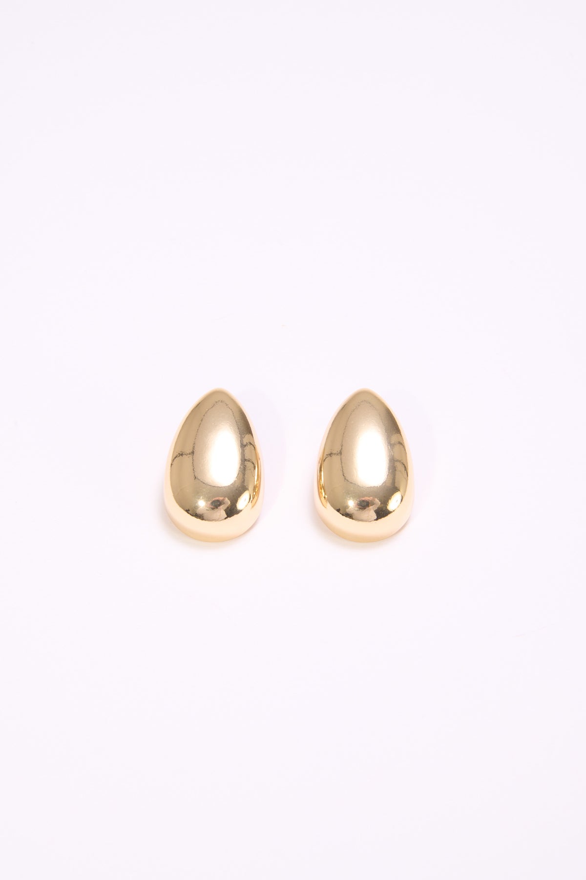 Orecchini donna goccia bombata - Oro