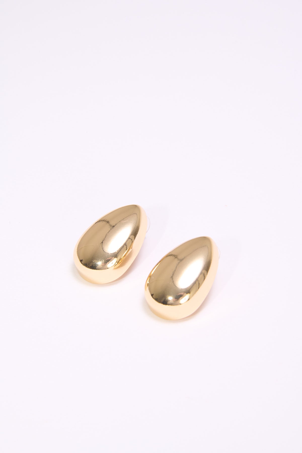 Orecchini donna goccia bombata - Oro