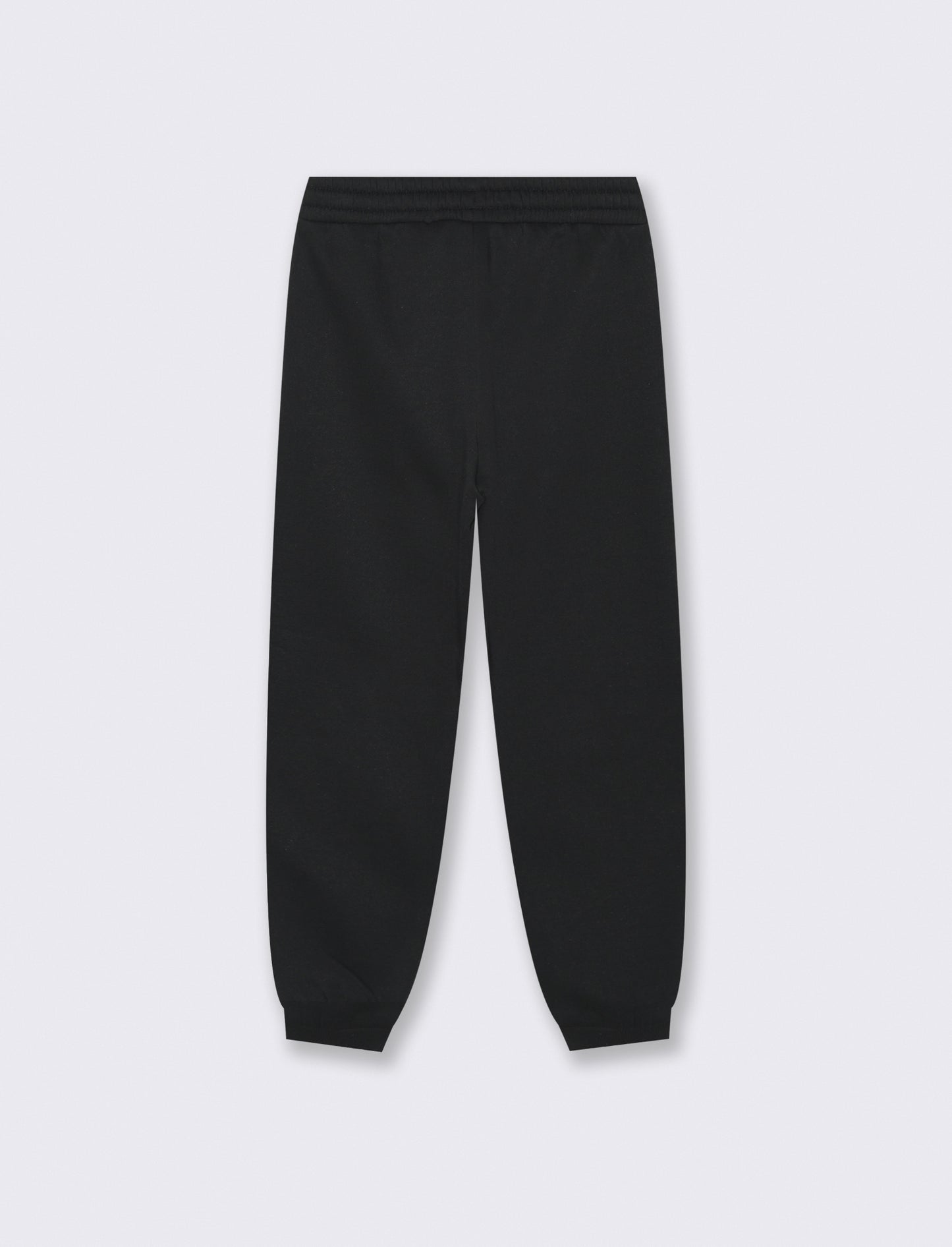 Pantalone in felpa morbida da bambina - Nero