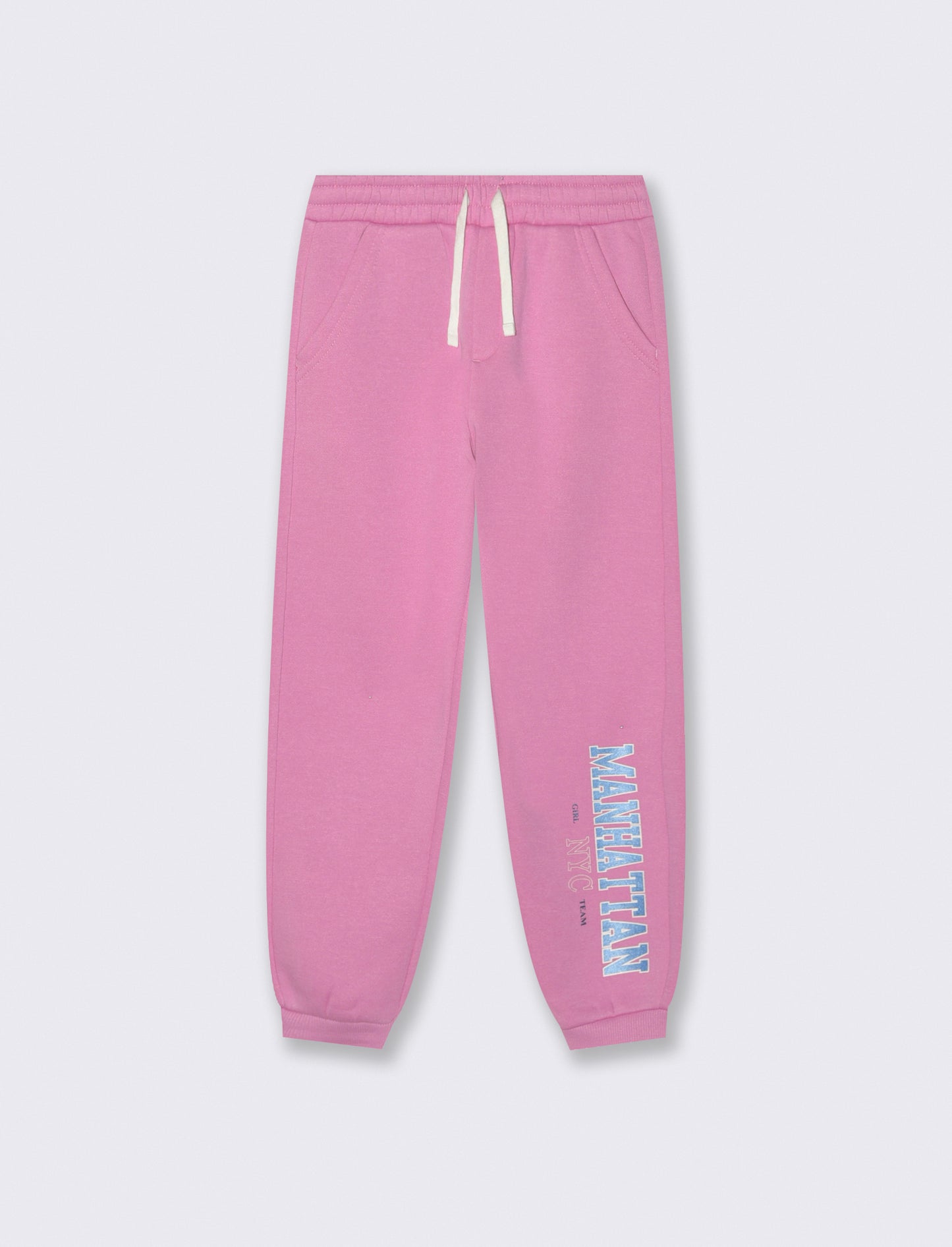 Soft fleece pants for girls - Pink