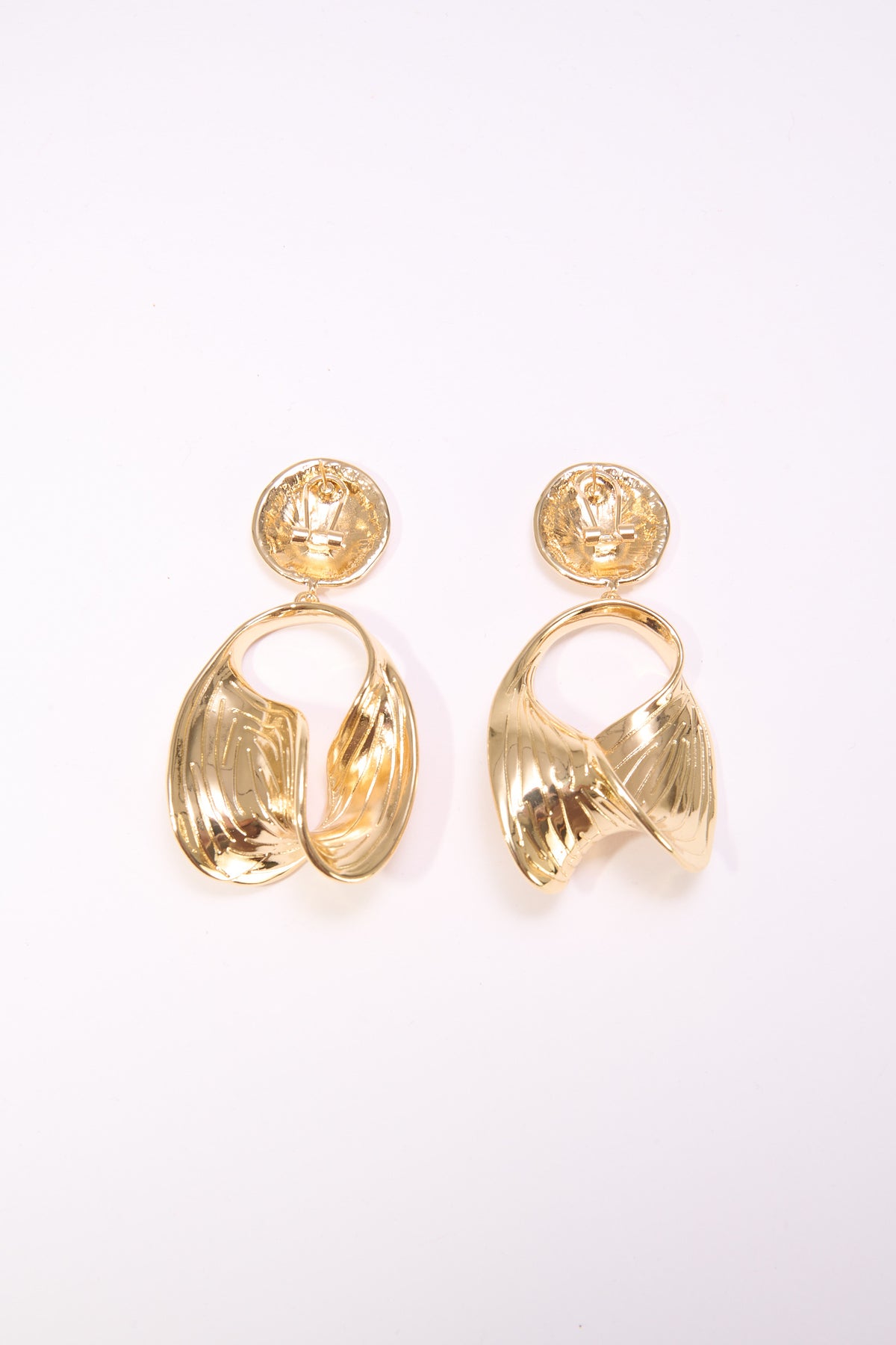 Orecchini donna grandi torchon - Oro