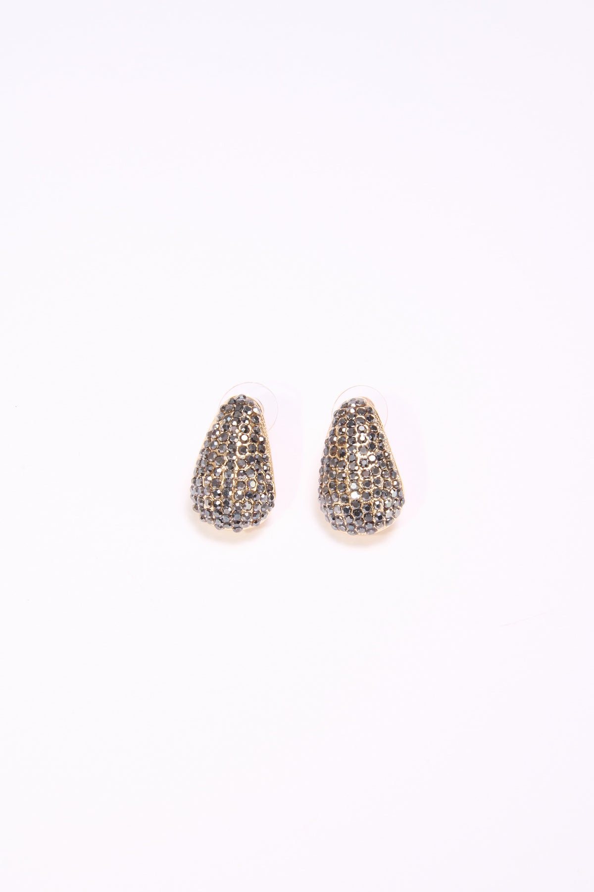 Orecchini a goccia con strass - Oro