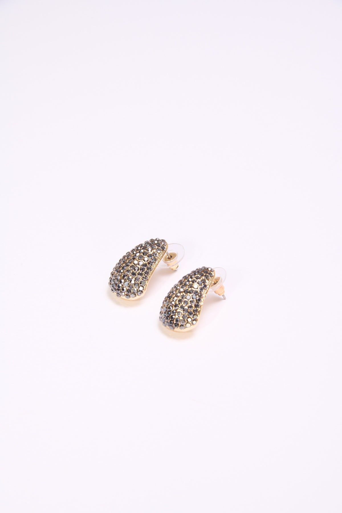 Orecchini a goccia con strass - Oro