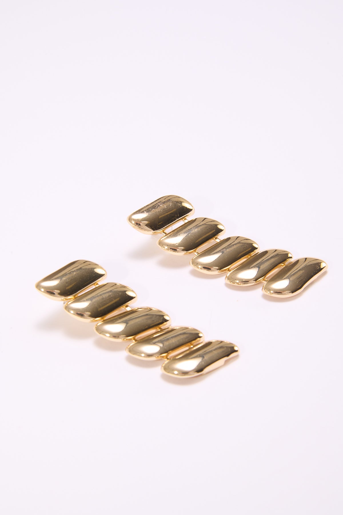 Orecchini donna lunghi maglia donna - Oro