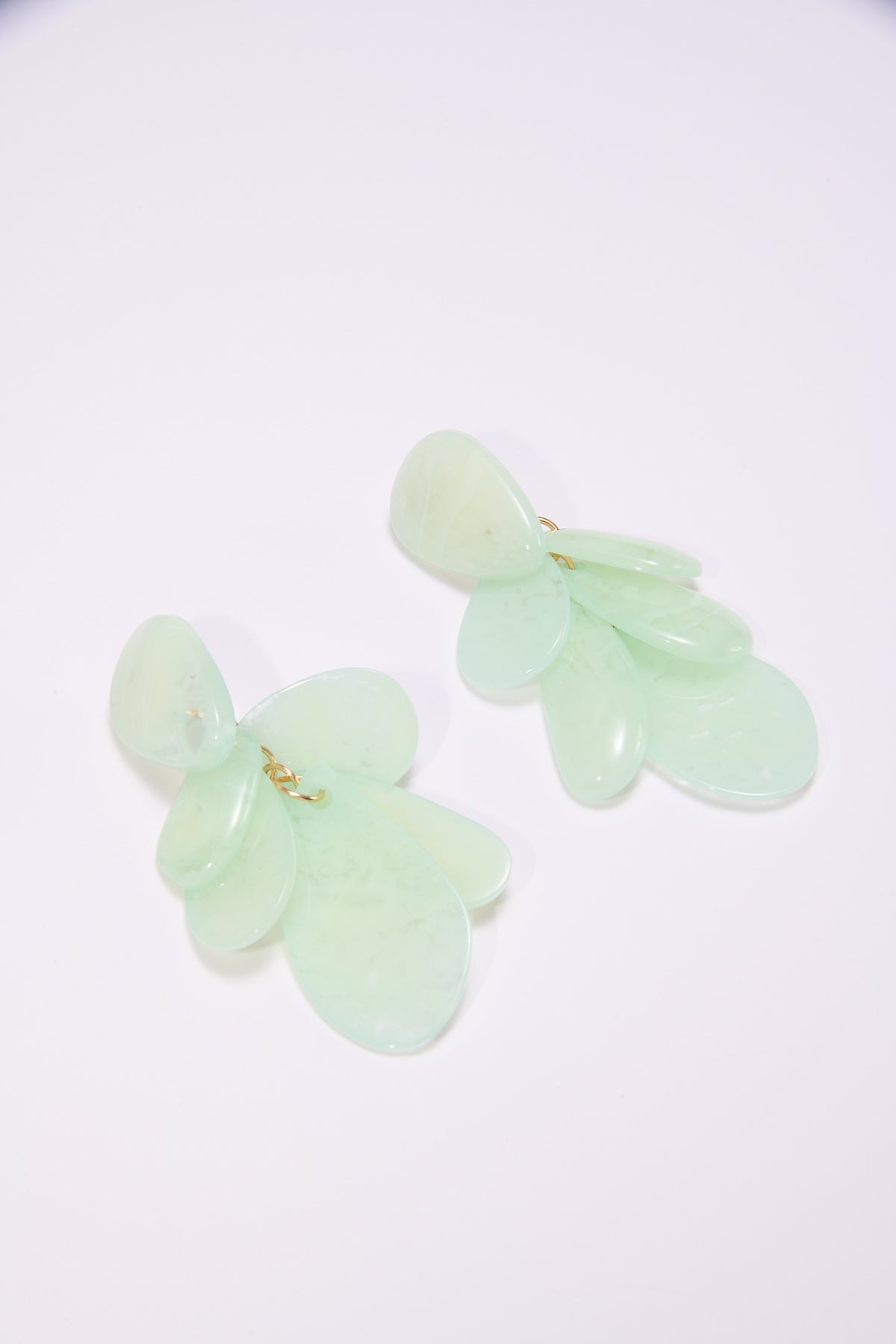 Orecchini donna gocce di pietra pendenti - Verde
