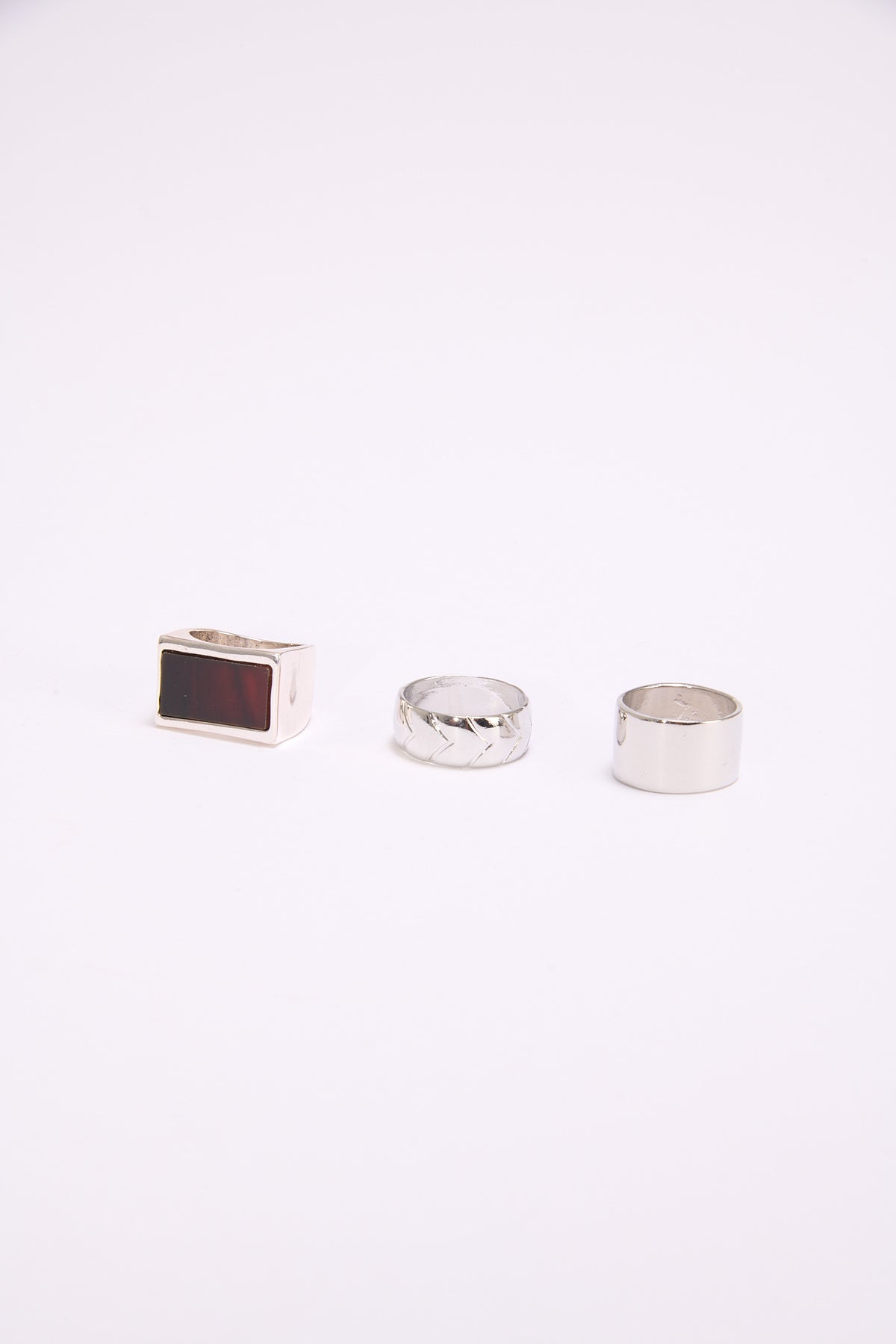 Anelli uomo 3pezzi fascia - Moro