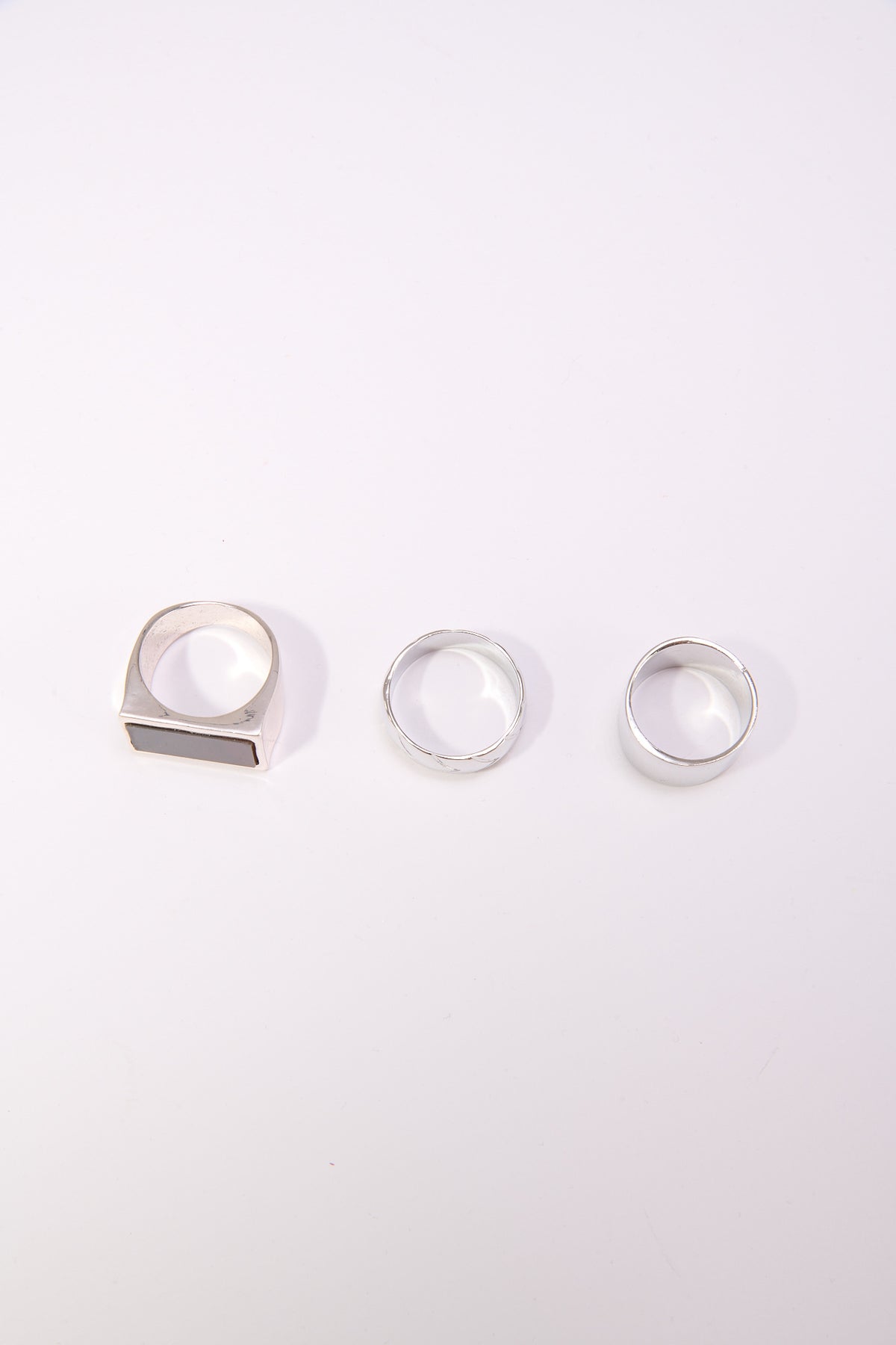 Anelli uomo 3pezzi fascia - Moro