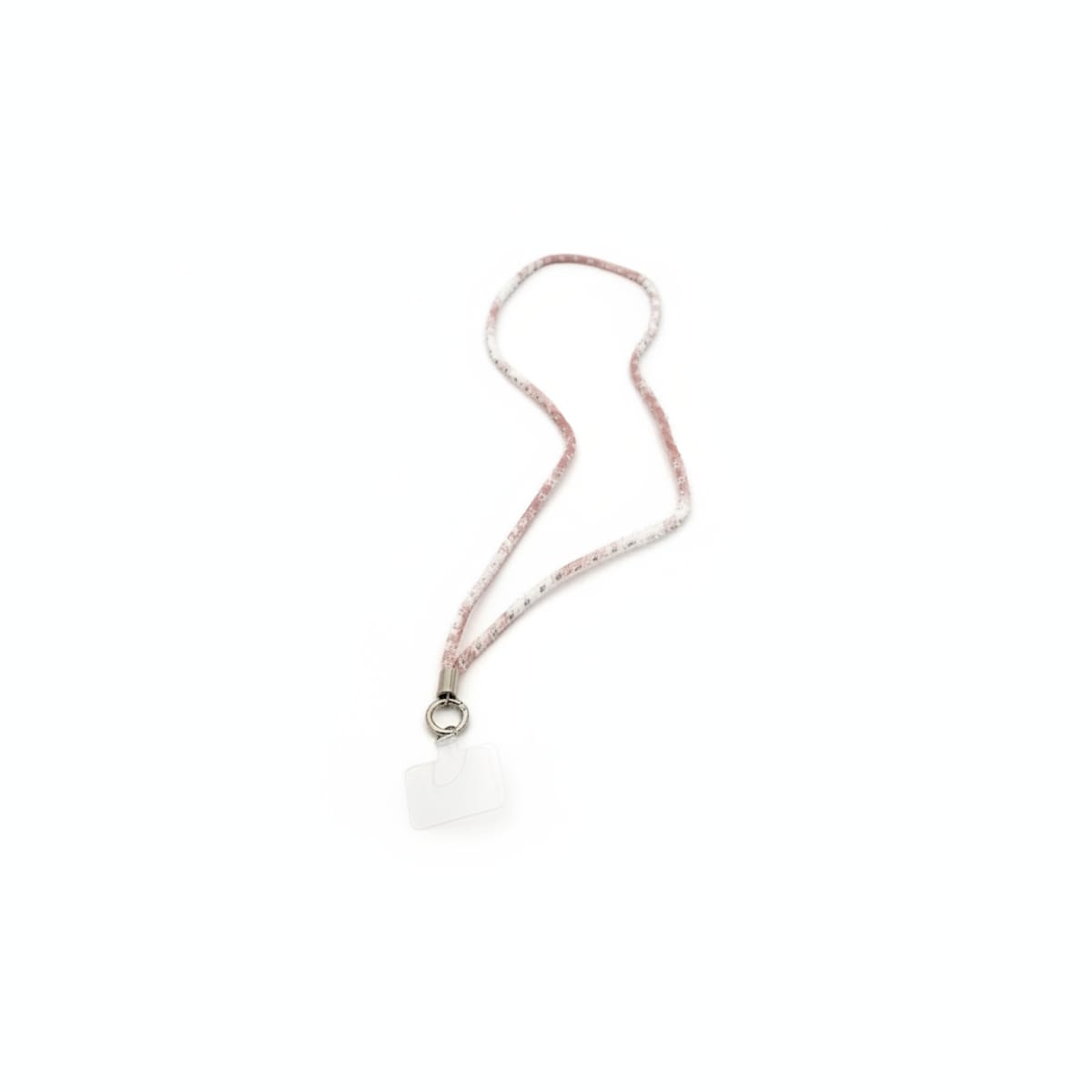 Laccio donna per cellulare denim strass - Rosa