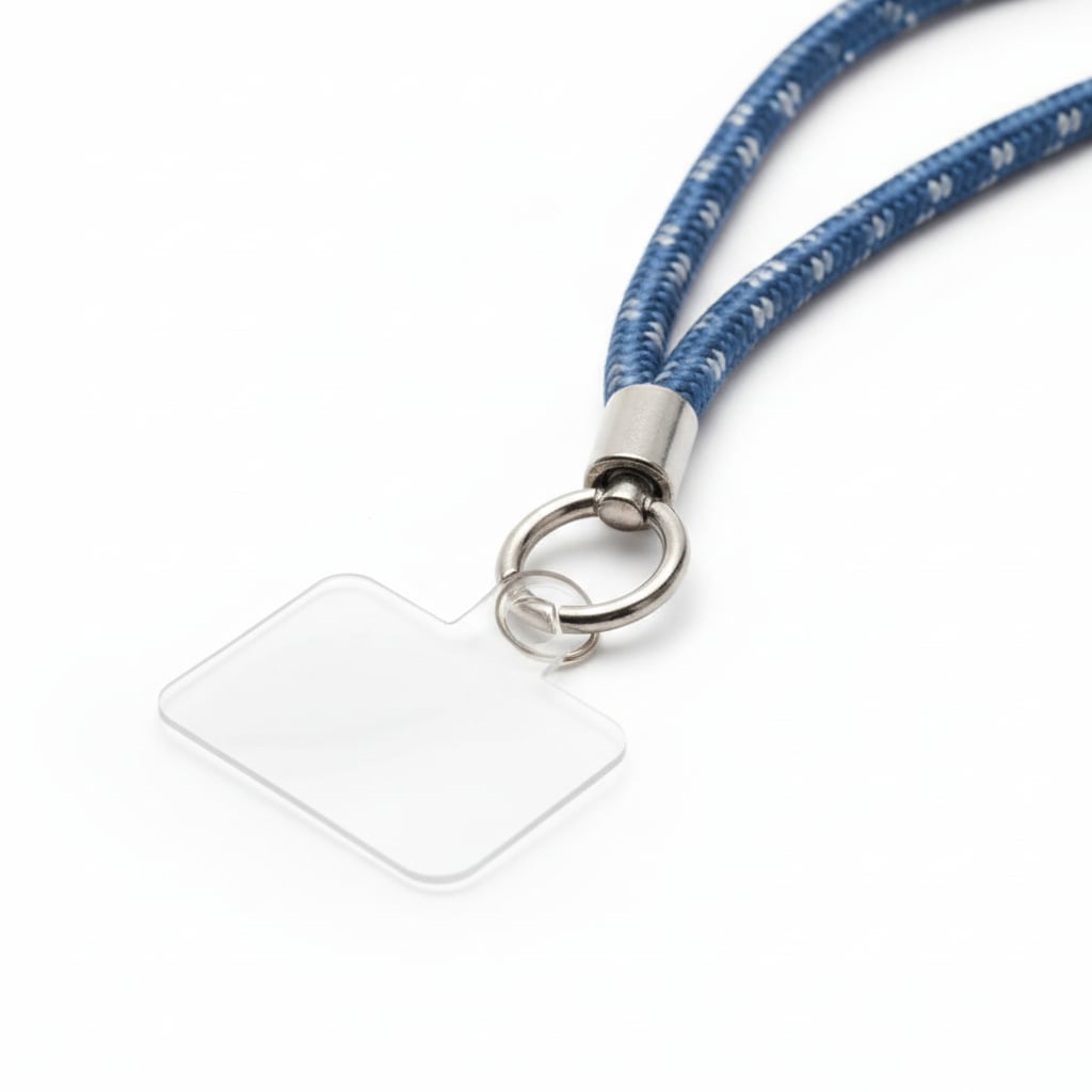 Laccio donna per cellulare denim strass - Denim