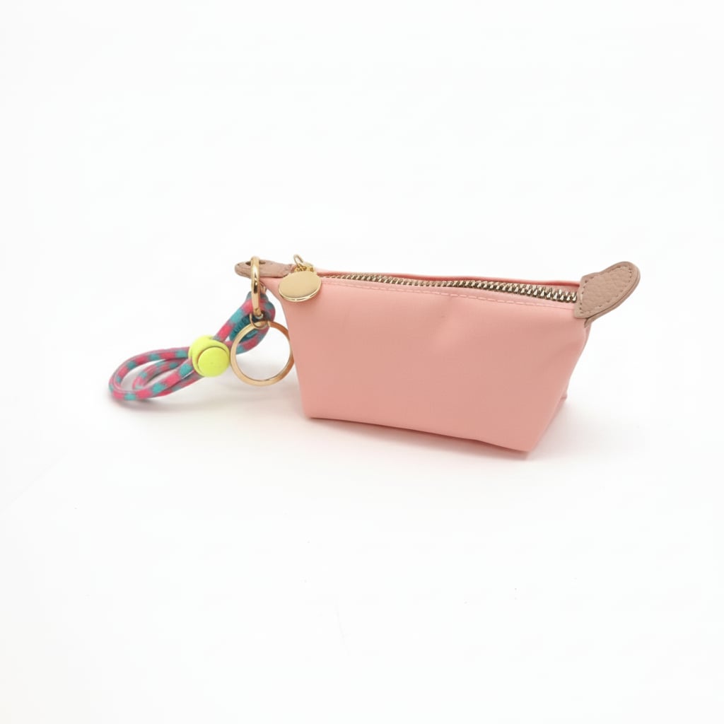 Borsetta in nylon portamonete donna - Rosa