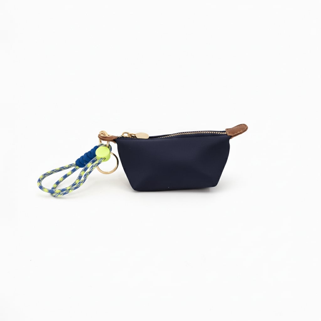 Borsetta in nylon portamonete donna - Blu