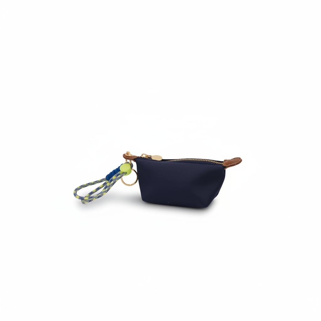 Borsetta in nylon portamonete donna - Blu